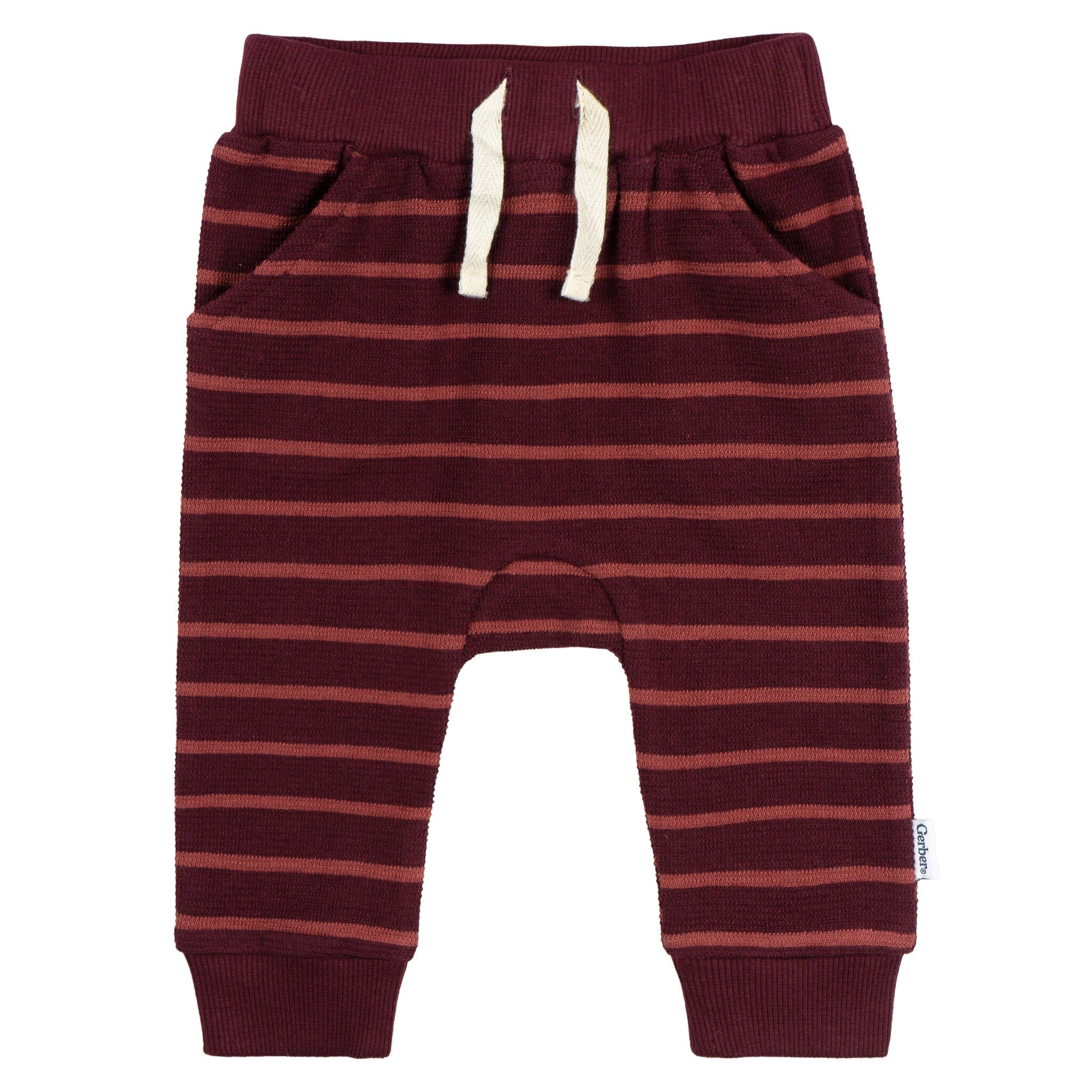 2-Piece Baby Girls Fig Stripe Hooded Jacket & Jogger Set - Image 9