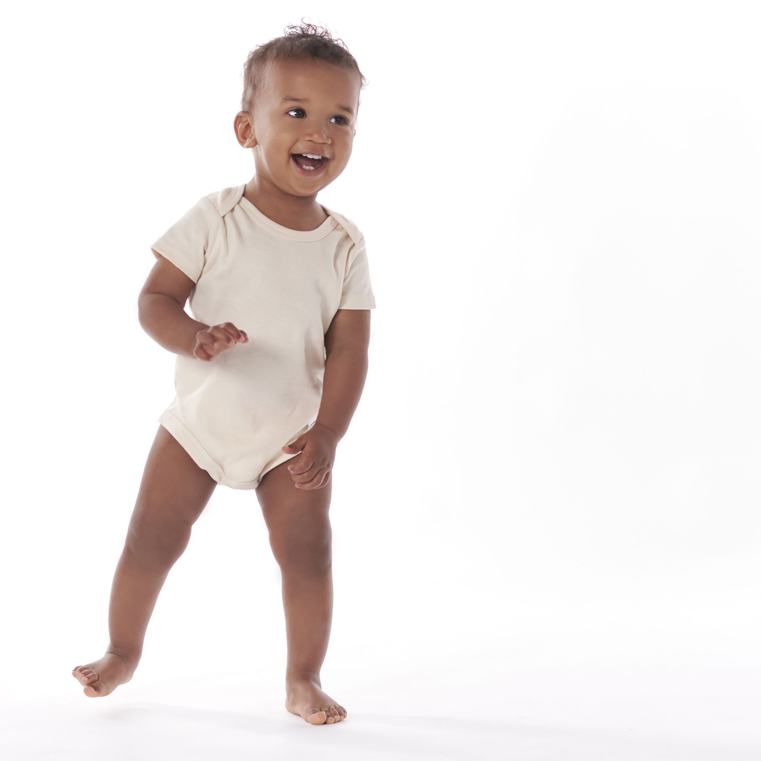 5-Pack Baby Natural Premium Short Sleeve Onesies® Bodysuits - Image 3