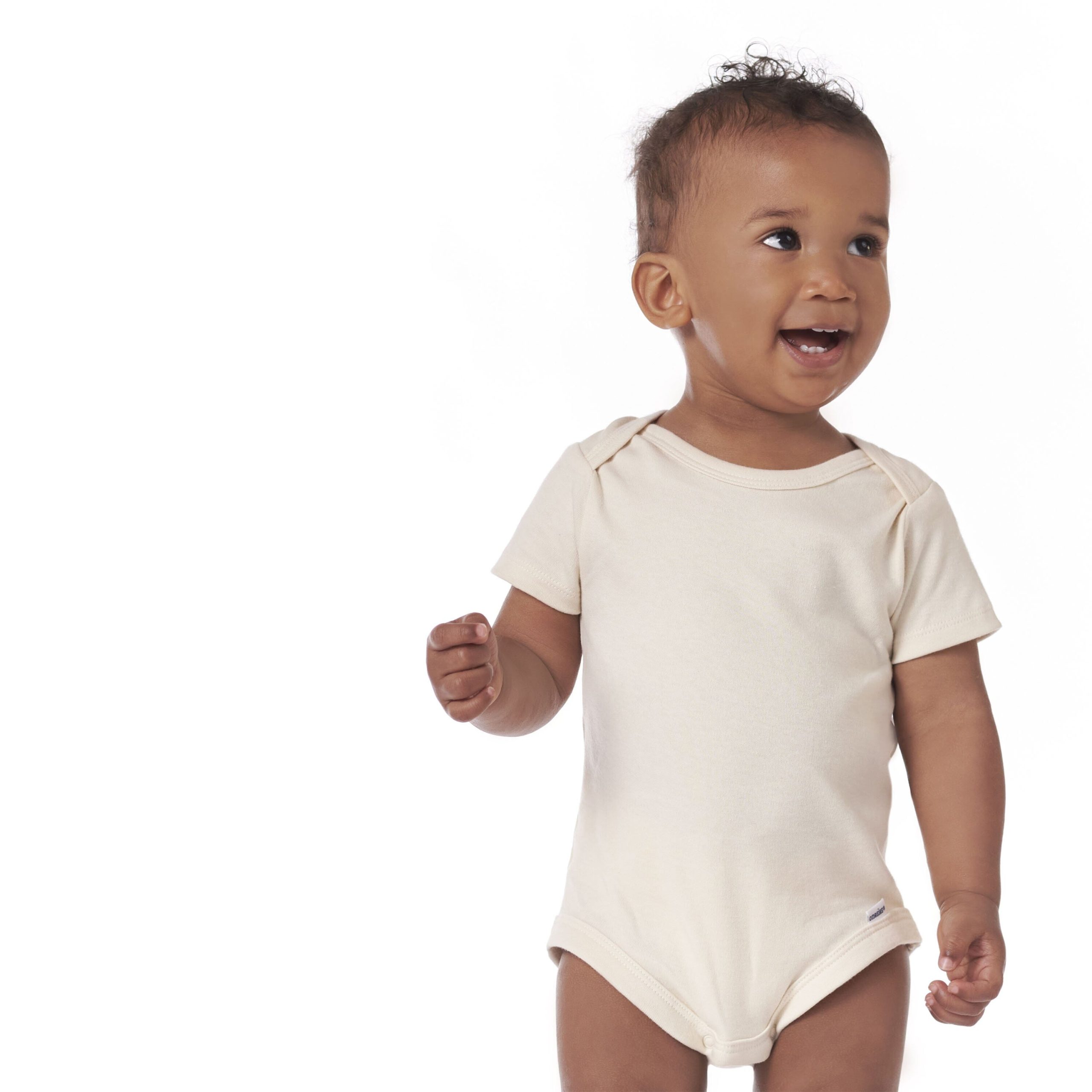 5-Pack Baby Natural Premium Short Sleeve Onesies® Bodysuits - Image 4