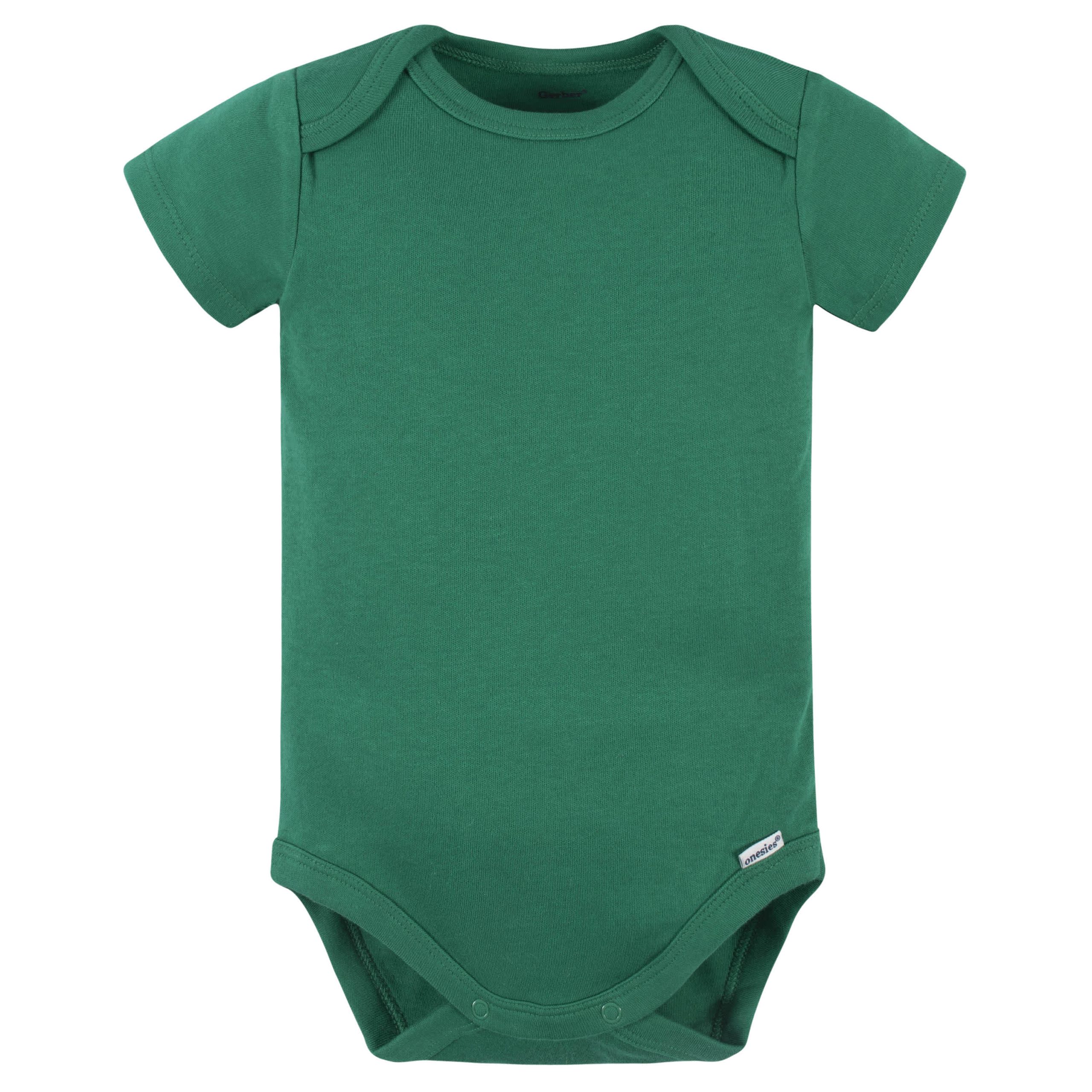 Onesies® Baby 5-Pack Green Bodysuits - Image 5