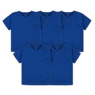 5-Pack Infant & Toddler Royal Blue Short Sleeve Tees