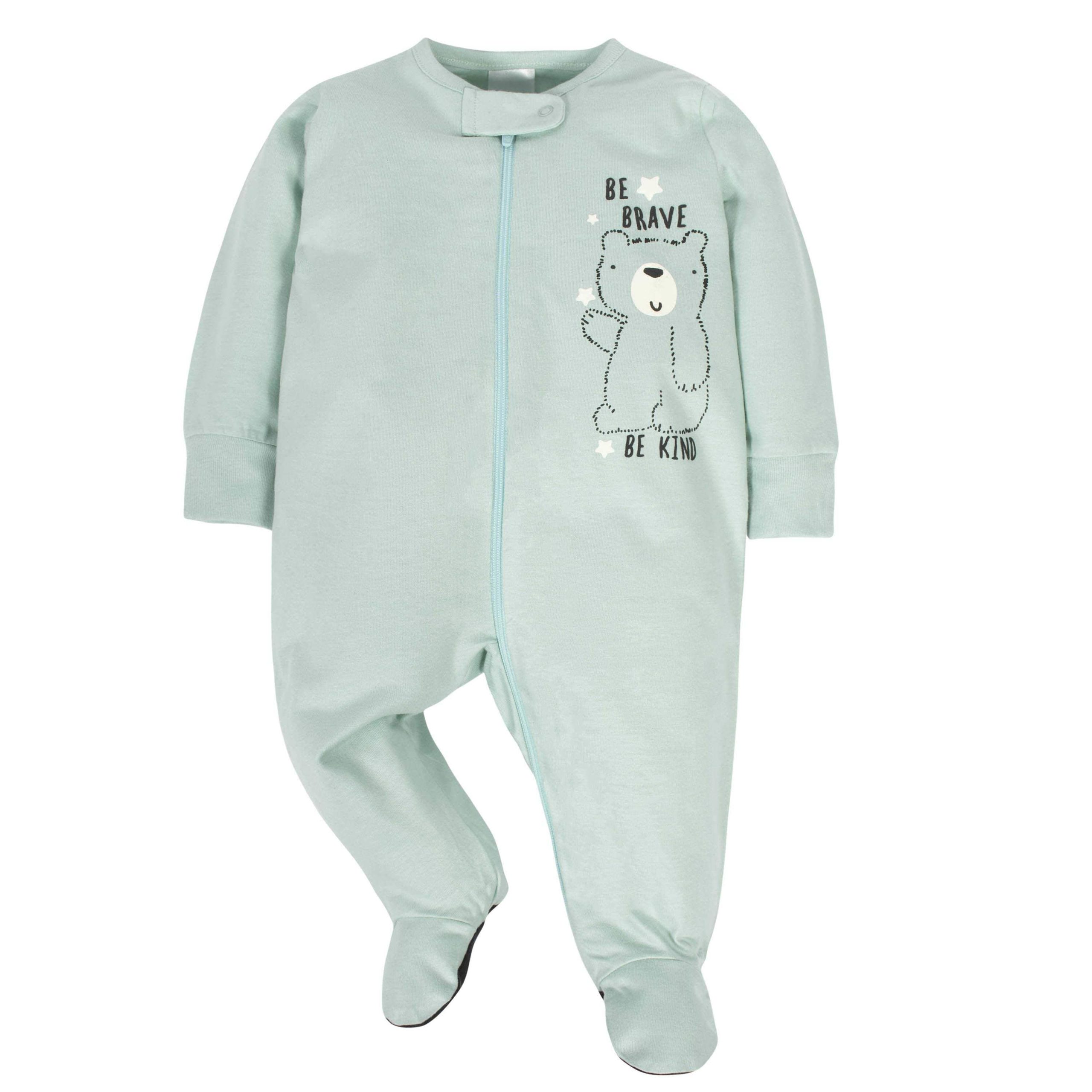 18-Piece Baby Boys Bear Sleep 'N Play, Onesies® Bodysuit, and Burpcloth Set - Image 4