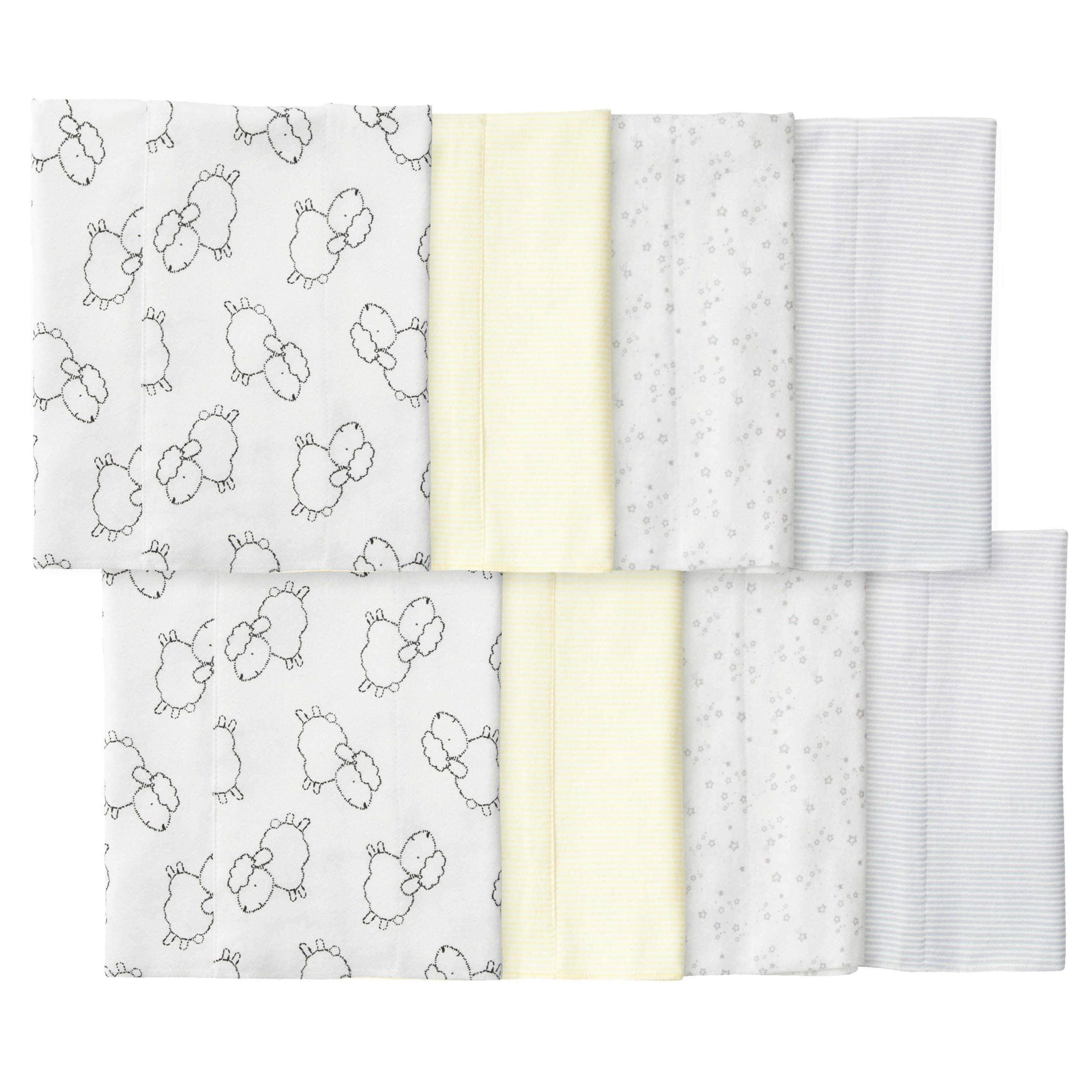 18-Piece Baby Neutral Sheep Sleep 'N Play, Onesies® Bodysuit, and Burpcloth Set - Image 8