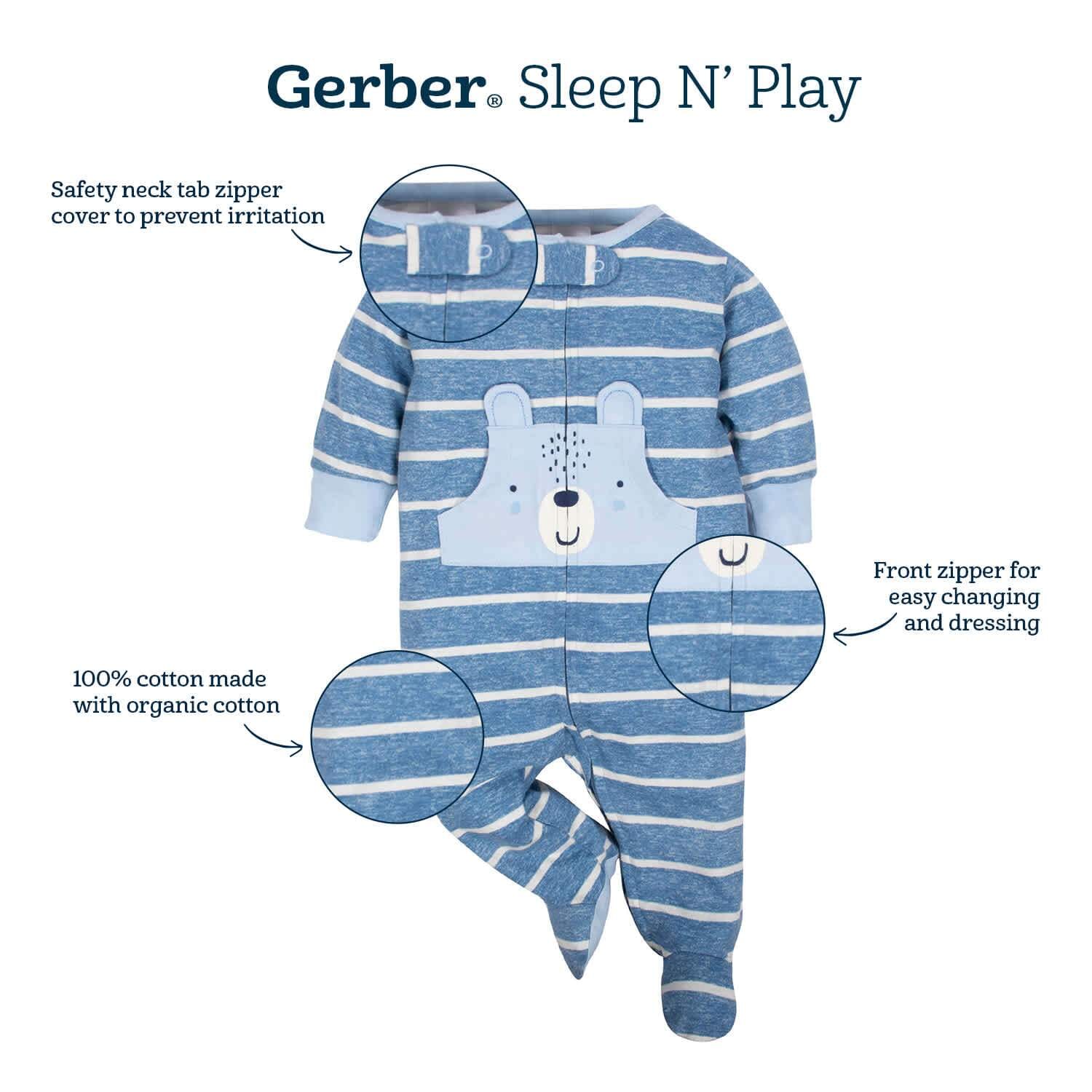 18-Piece Baby Girls Bunny Sleep 'N Play, Onesies® Bodysuit, and Burpcloth Set - Image 10