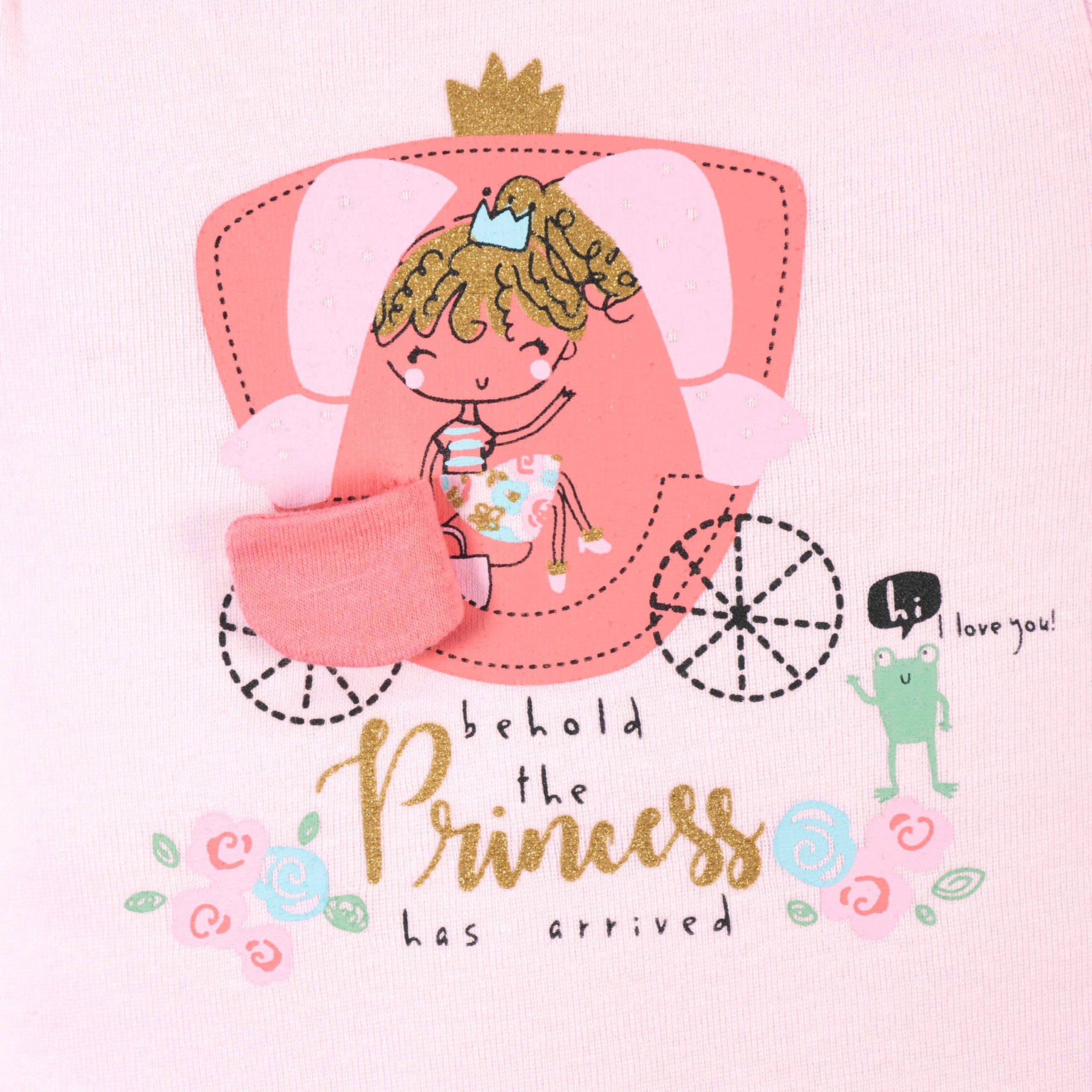 6-Piece Baby Girls Princess Onesies® Bodysuit and Sleep 'N Play Set - Image 3