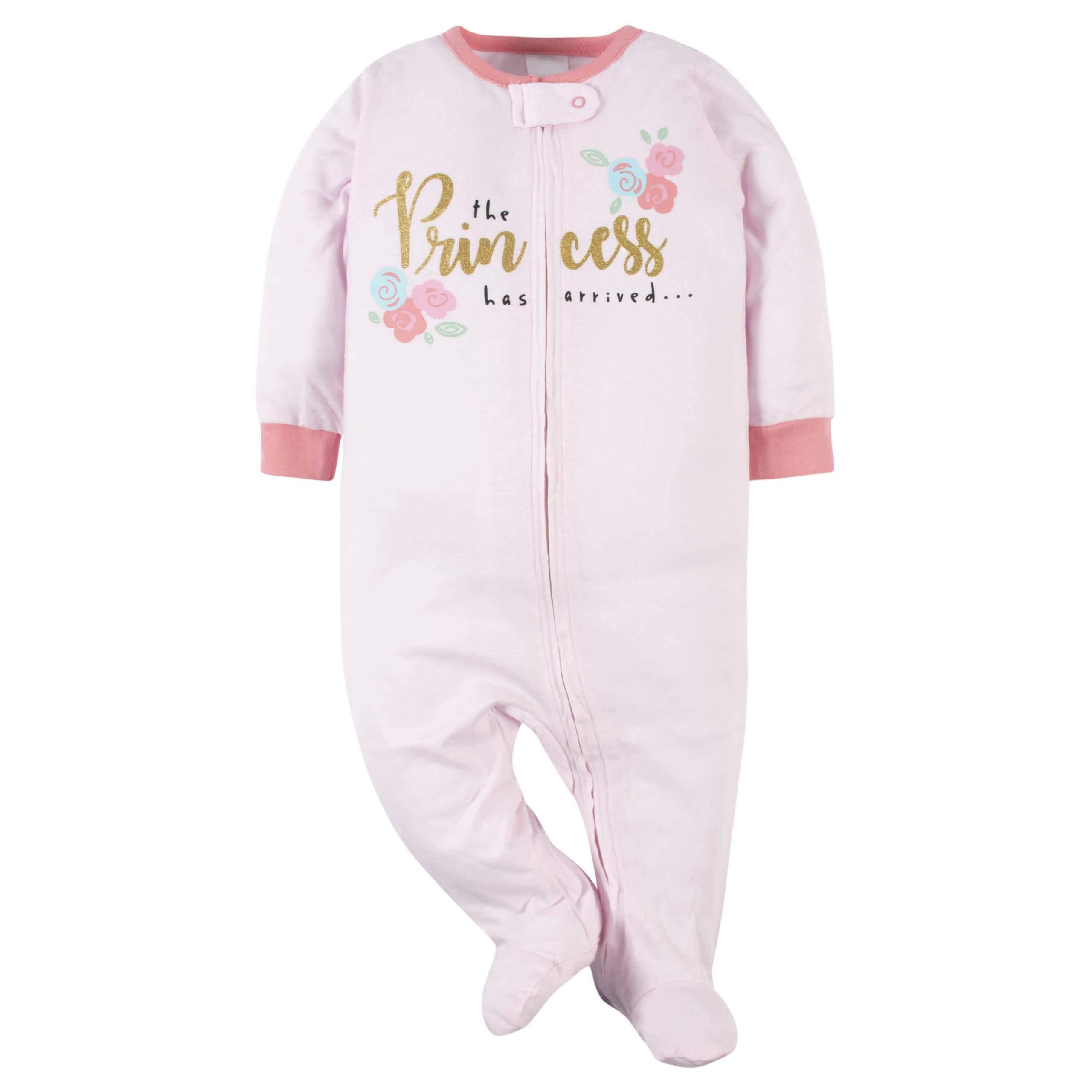 6-Piece Baby Girls Princess Onesies® Bodysuit and Sleep 'N Play Set - Image 7