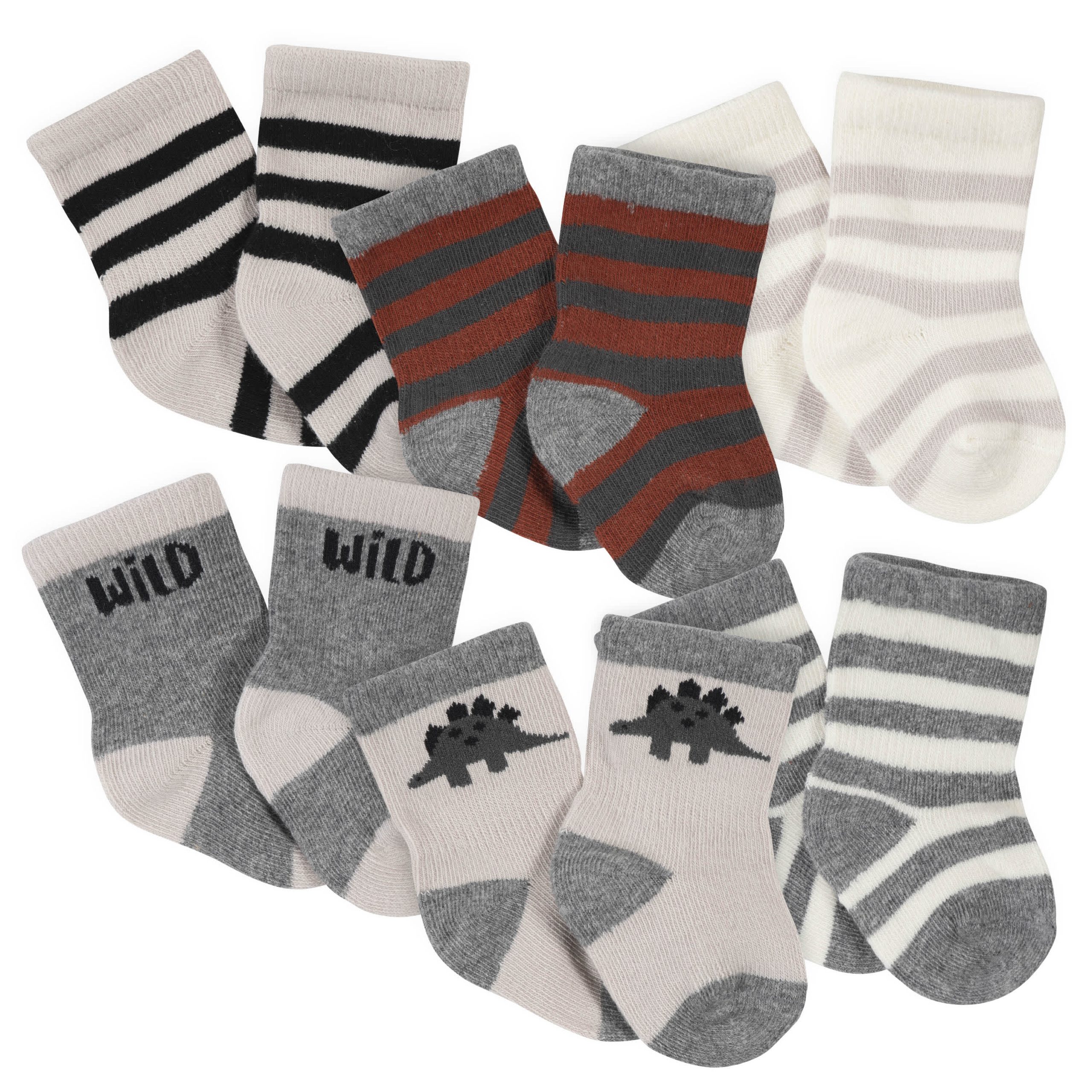 18-Piece Baby Boys Dino Onesies® Bodysuit, Mitten, Cap, & Sock Set - Image 7