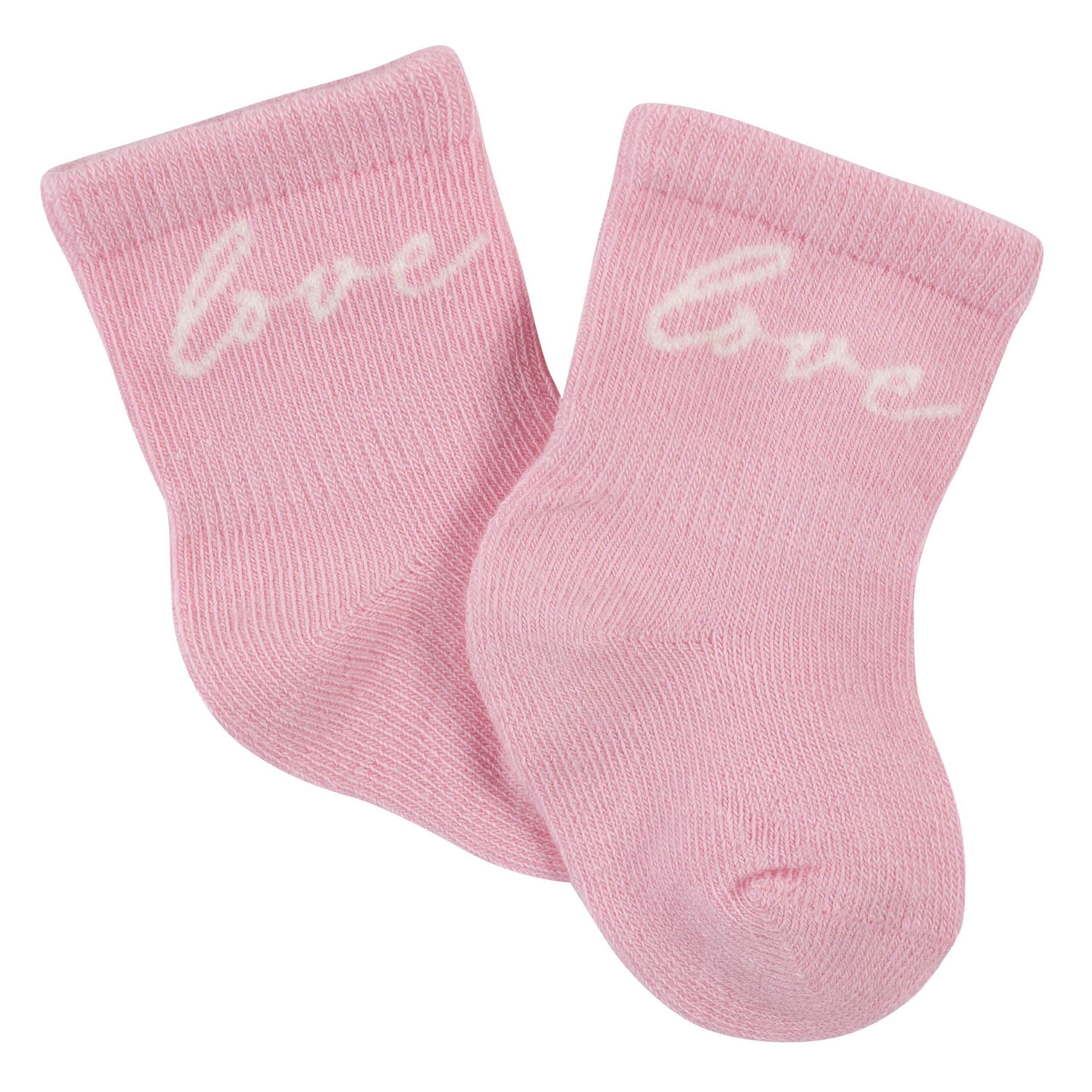 6-Pack Baby Girls Bunny Ballerina Wiggle Proof® Jersey Crew Socks - Image 2