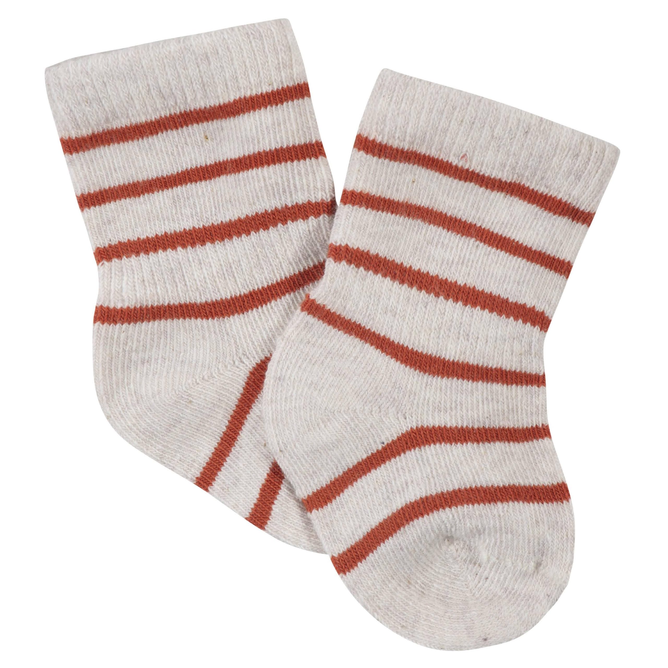 6-Pack Baby Boys Fox Wiggle Proof® Jersey Crew Socks - Image 3