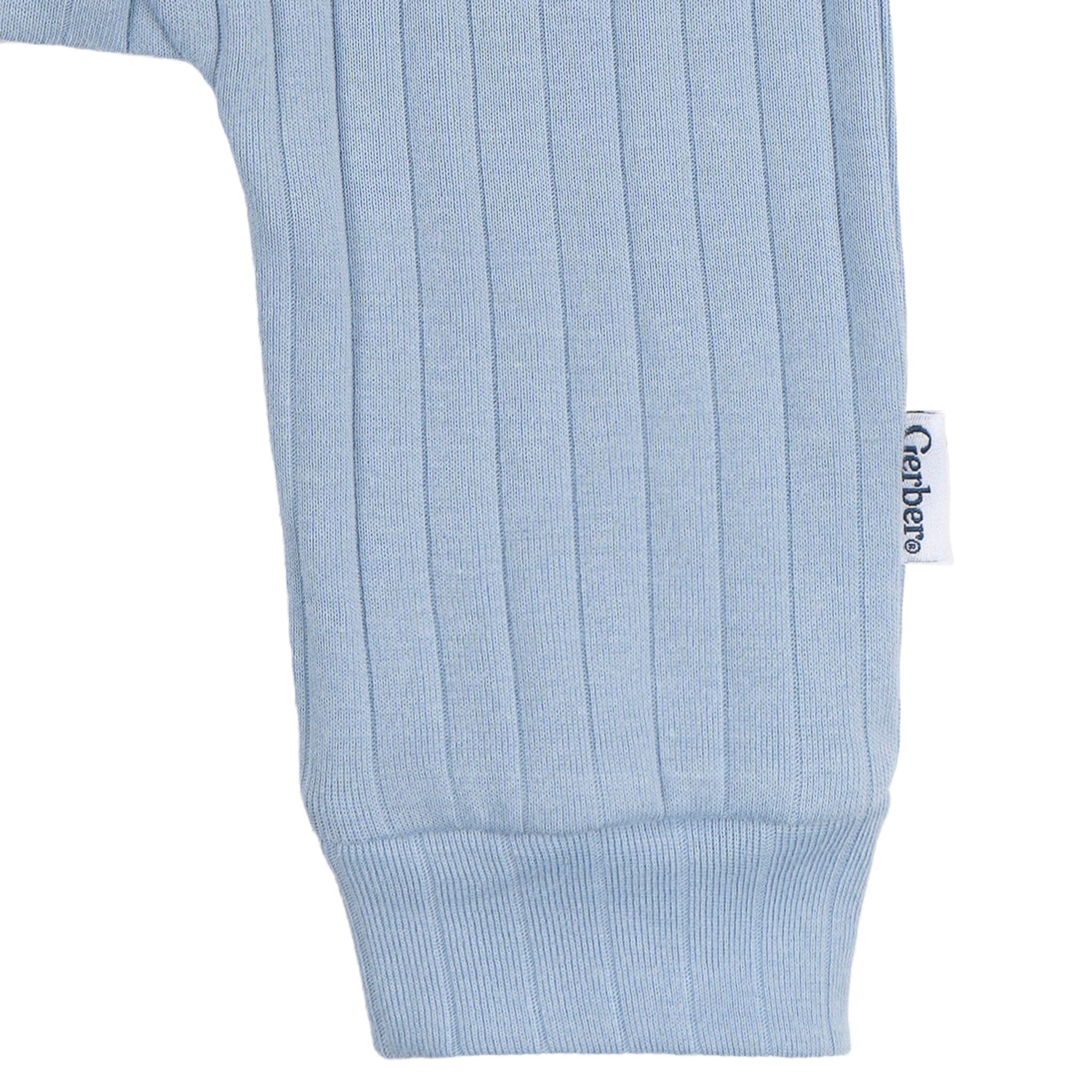 2-Piece Baby Boys Blue Bodysuit and Pant Set - Image 10