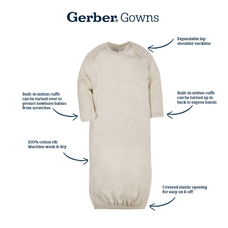 2-Pack Baby Boys Fox Gowns - Image 6