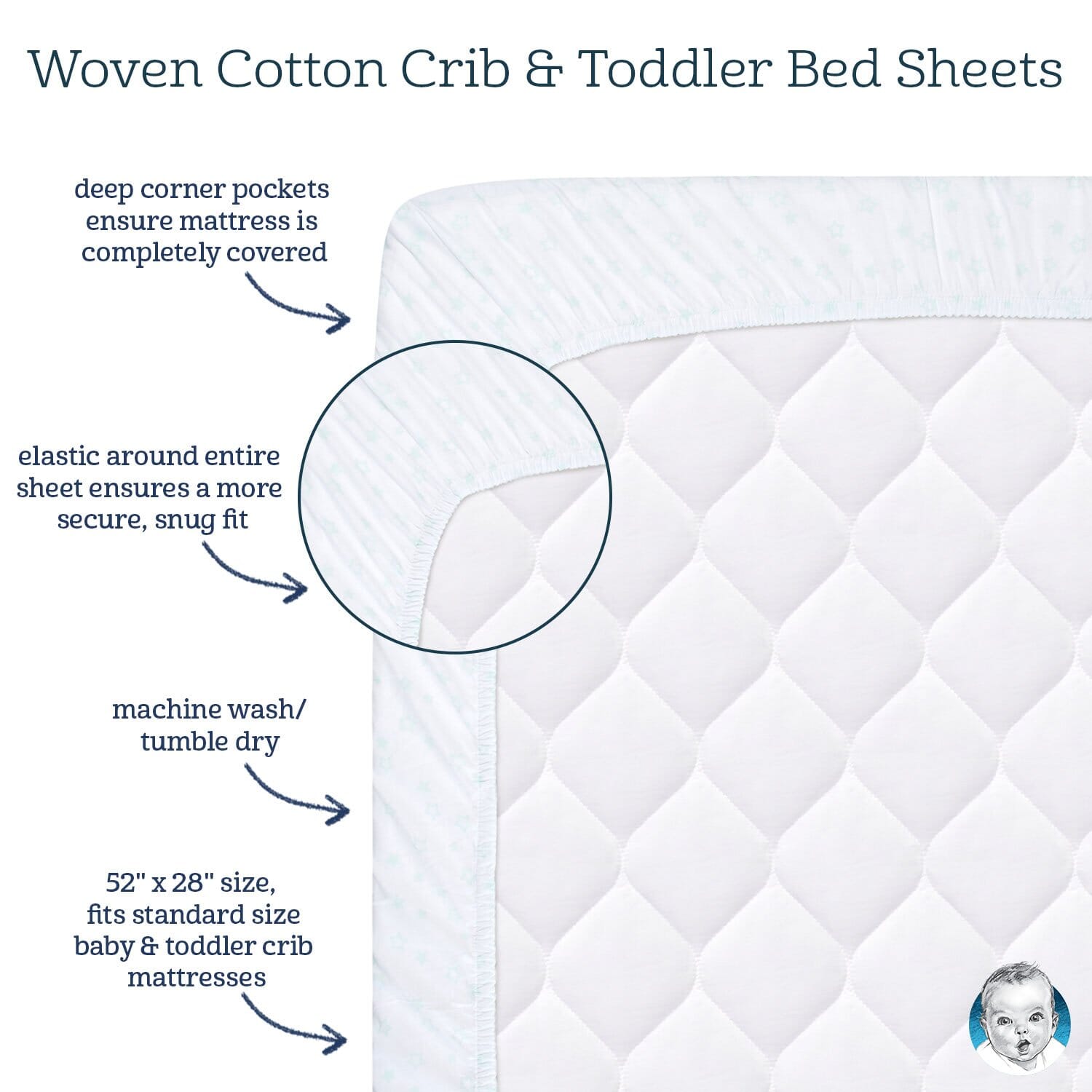 Girls Woodland Critters Fitted Crib Sheet - Image 2