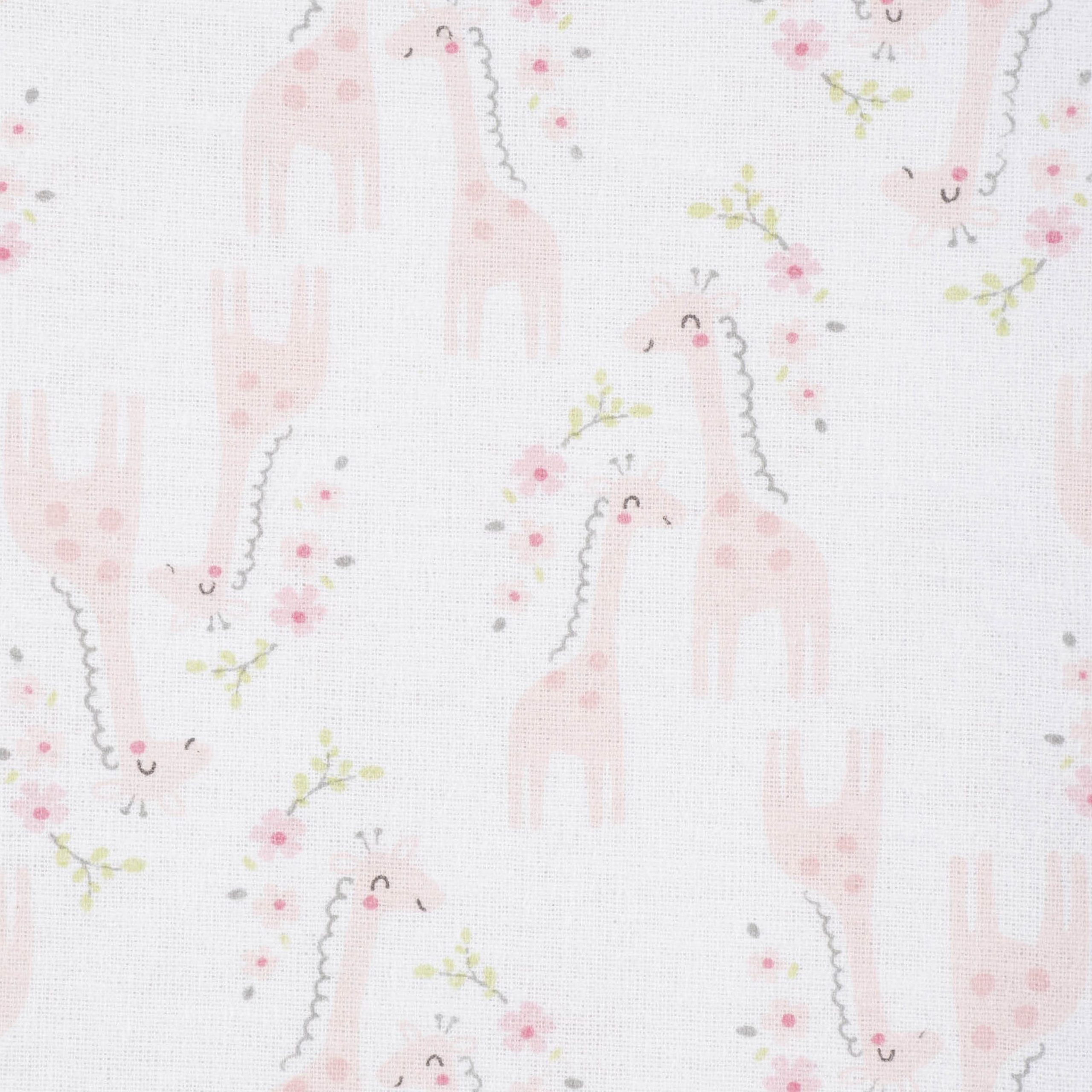 Girls Mommy & Me Giraffe Fitted Crib Sheet - Image 2