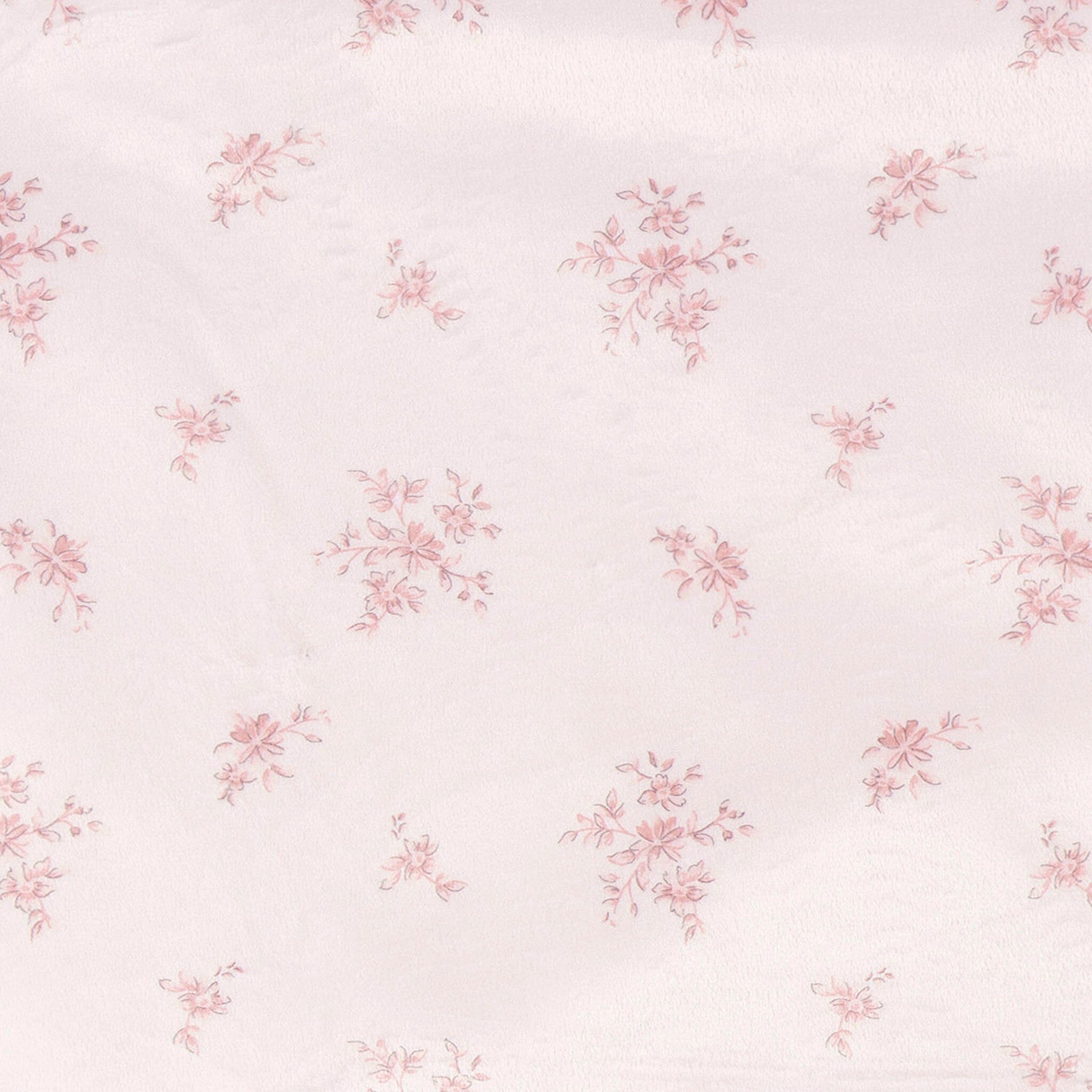Baby Girls Pink Floral Plush Blanket - Image 4