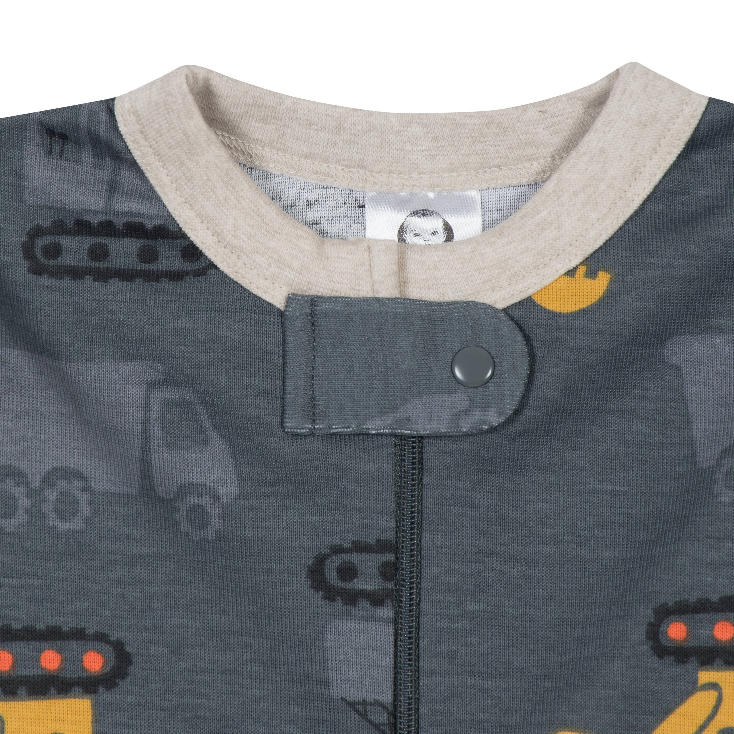 4-Pack Baby & Toddler Boys Bears & Construction Trucks Snug Fit Footed Cotton Pajamas - Image 13