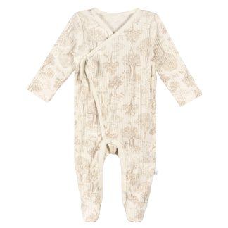 Baby Neutral Ivory Print Sleep 'N Play