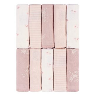 10-Pack Baby Girls Pink Terry Washcloths
