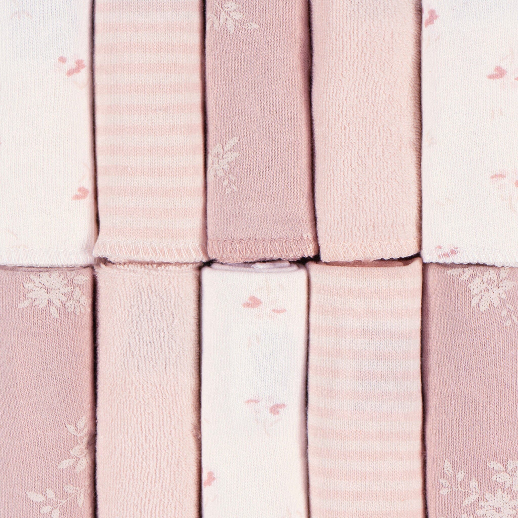 10-Pack Baby Girls Pink Terry Washcloths - Image 6