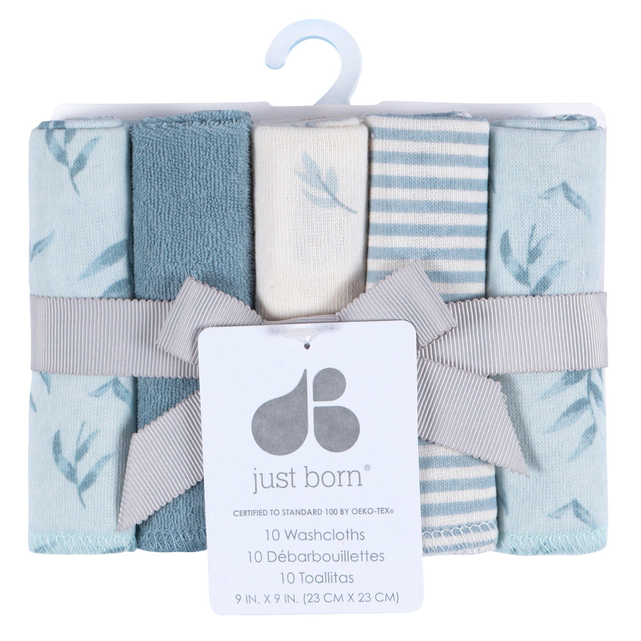 10-Pack Baby Boys Blue Terry Washcloths - Image 2