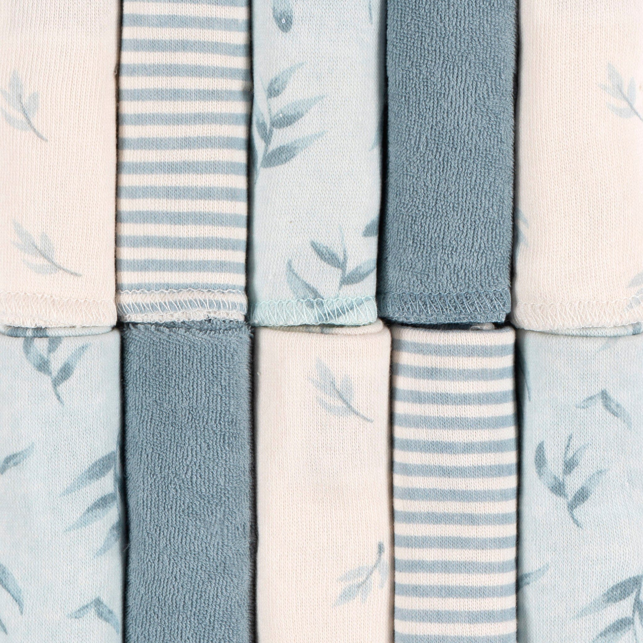 10-Pack Baby Boys Blue Terry Washcloths - Image 7