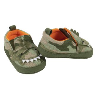 Baby Boys Camo Dinosaur Shoes, 3-6M
