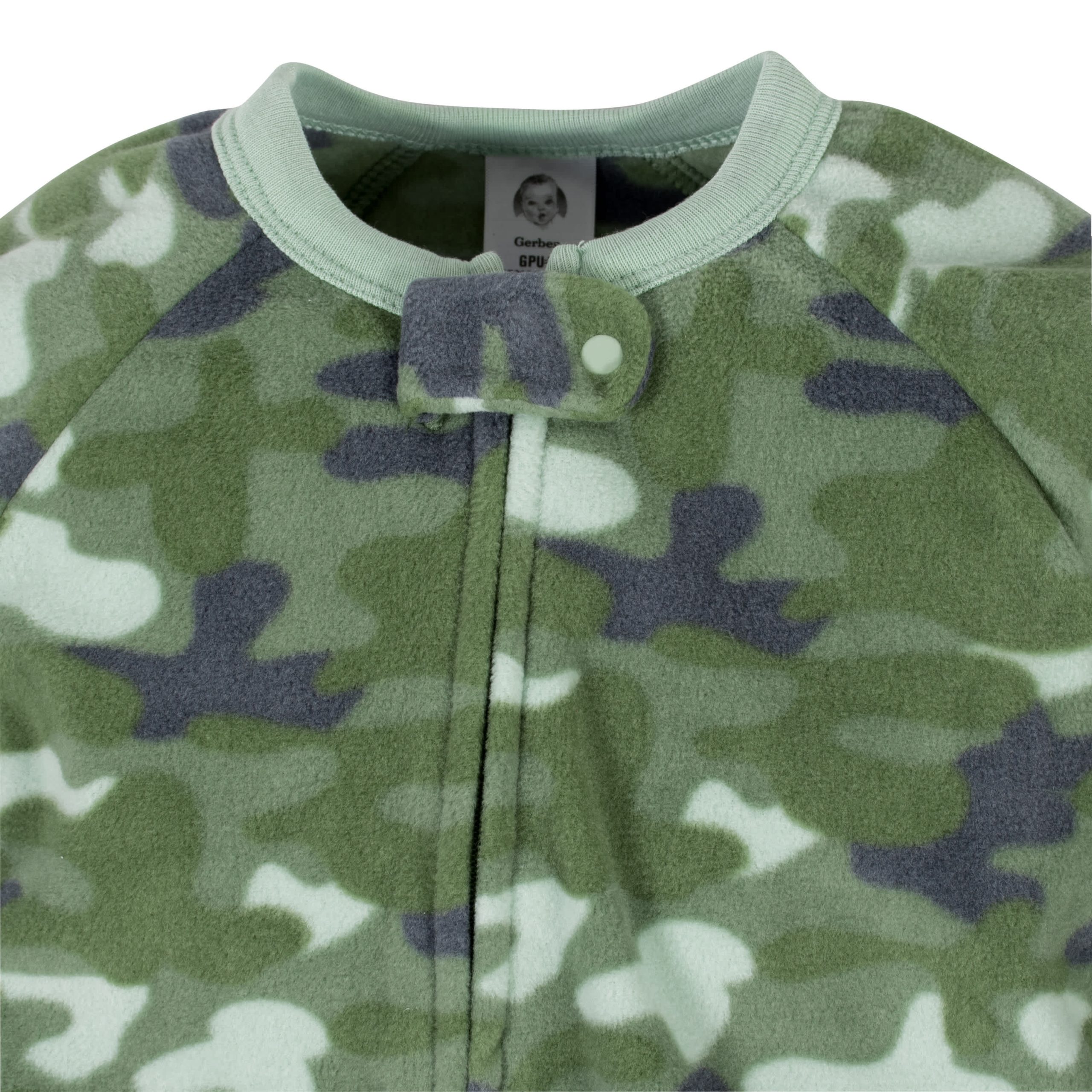 2-Pack Baby Boys Camo & Dino Fleece Pajamas - Image 6