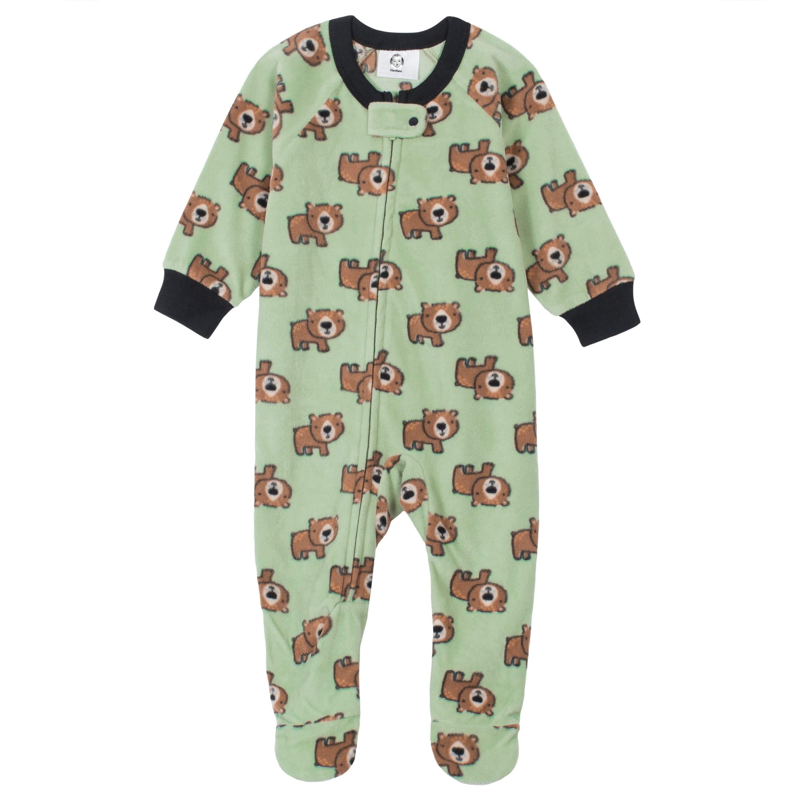 Gerber® 4-Pack Baby Boys Fleece Pajamas - Image 2