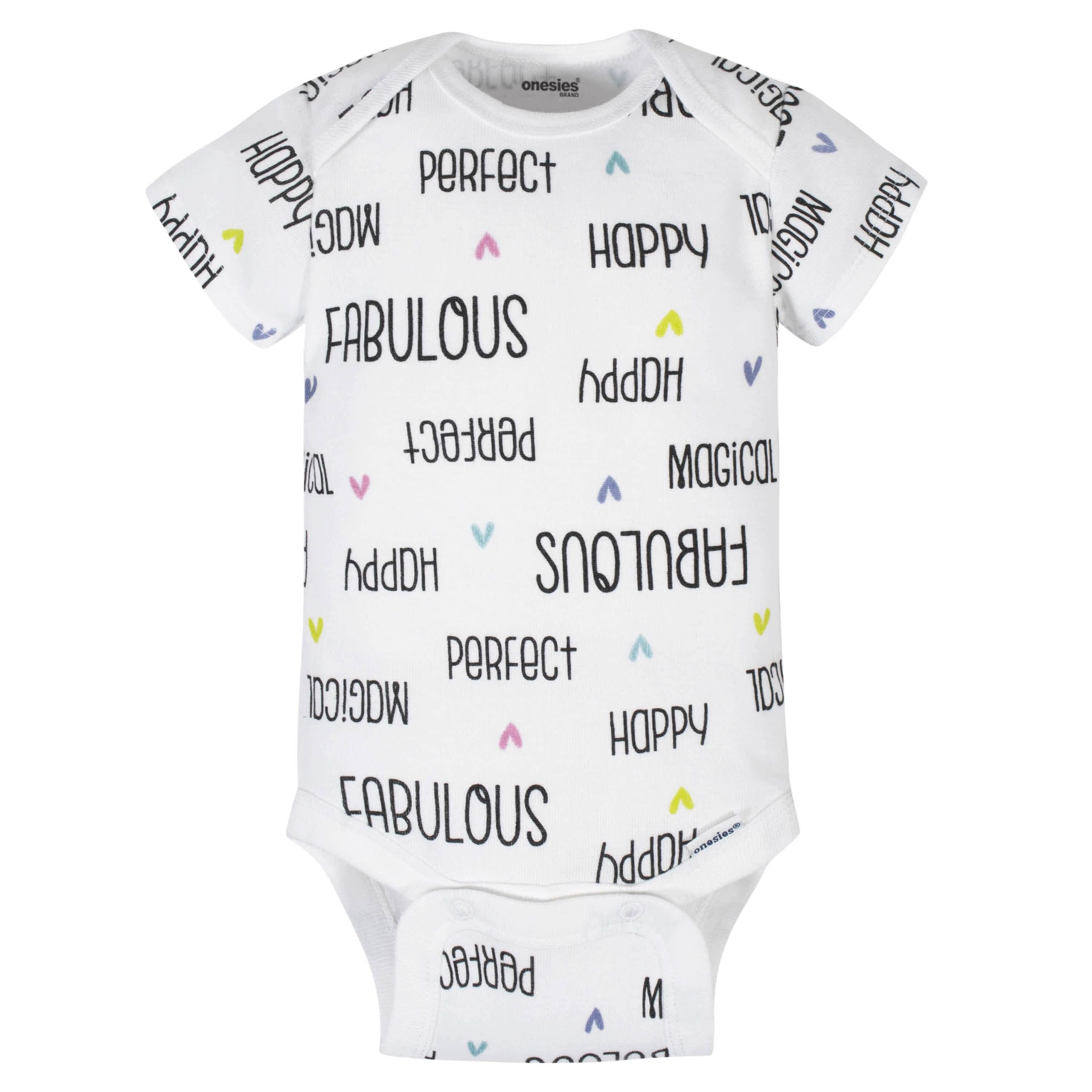 8-Pack Baby Girls Unicorns Onesies® Brand Bodysuits - Image 3