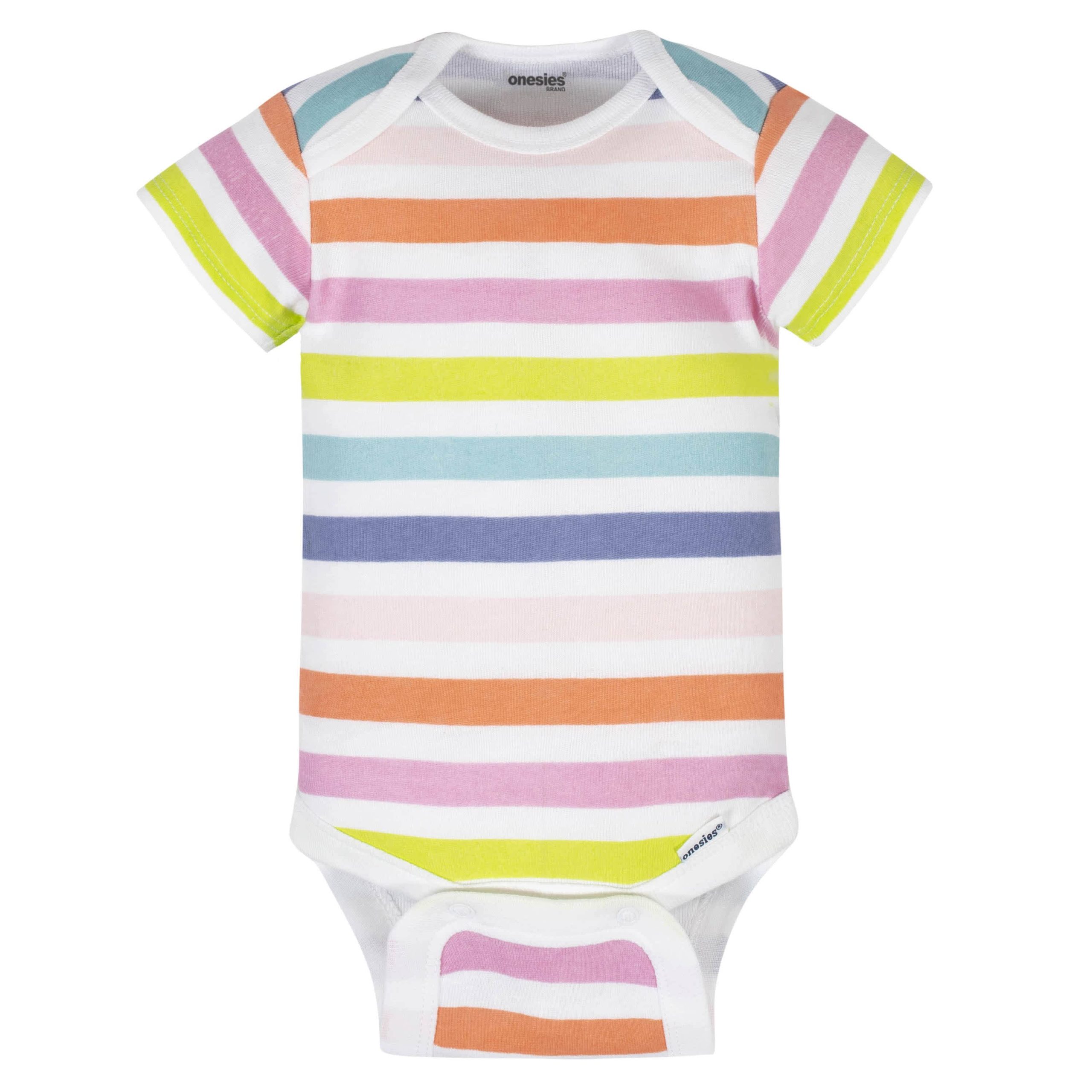 8-Pack Baby Girls Unicorns Onesies® Brand Bodysuits - Image 5