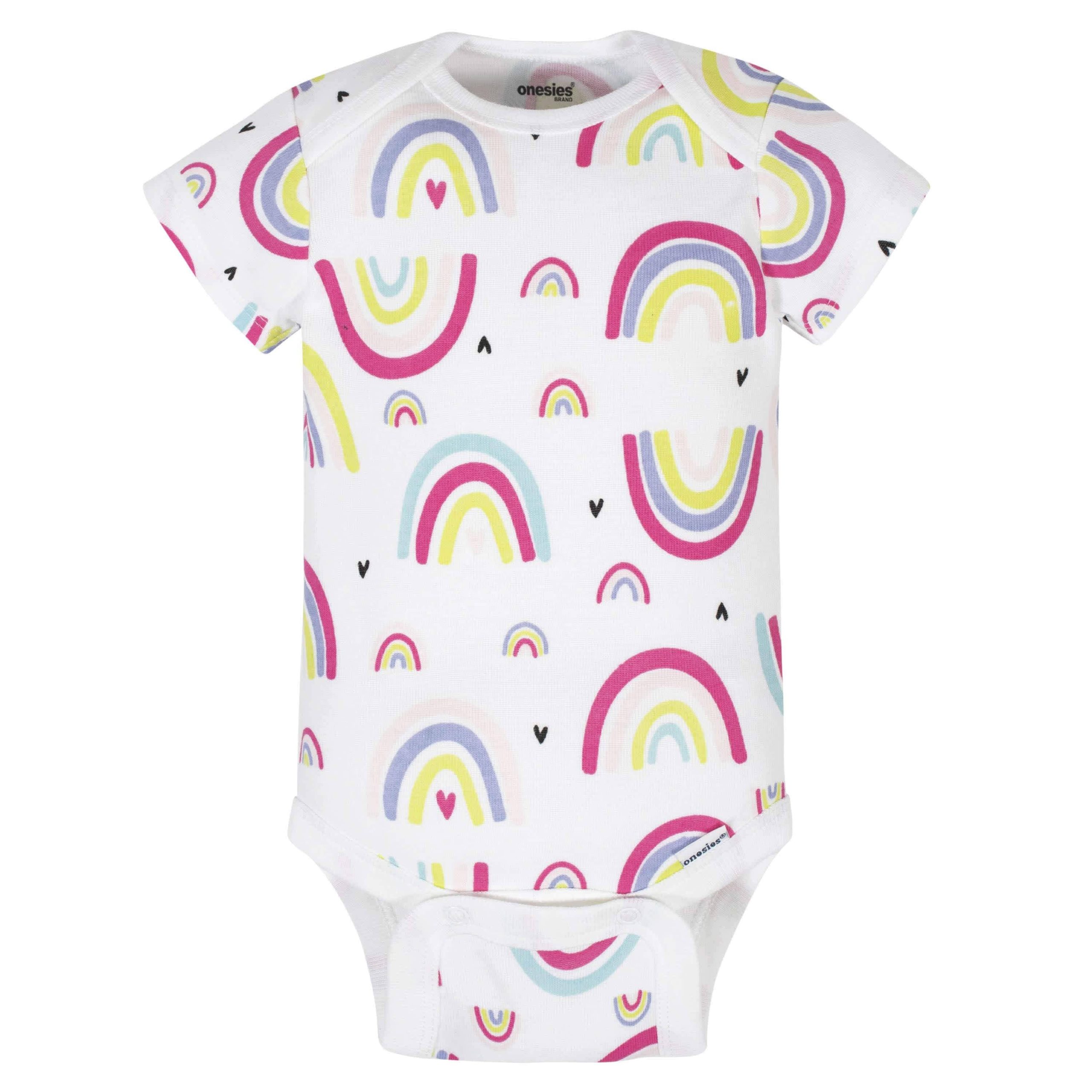 8-Pack Baby Girls Unicorns Onesies® Brand Bodysuits - Image 6