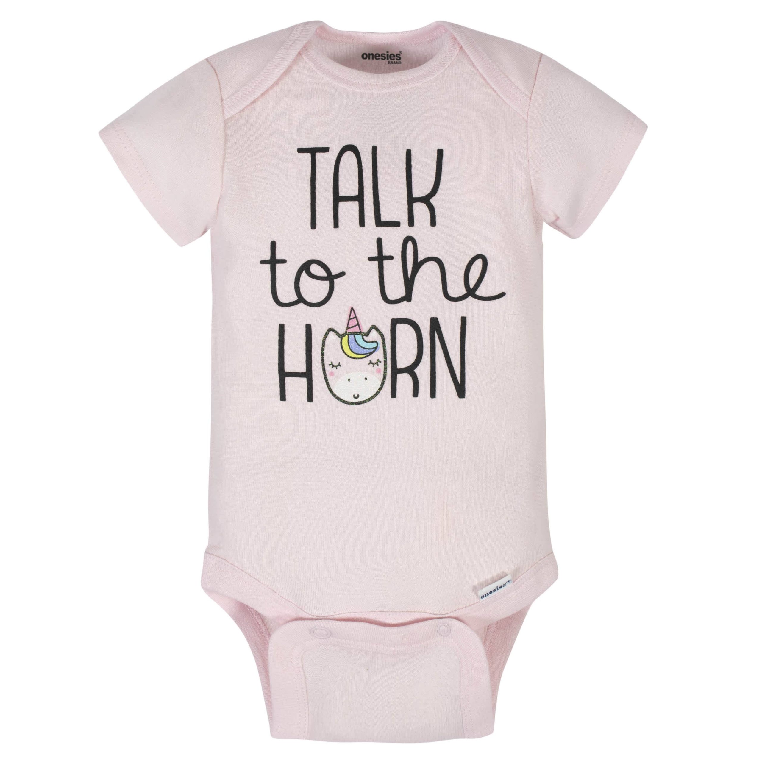 8-Pack Baby Girls Unicorns Onesies® Brand Bodysuits - Image 9