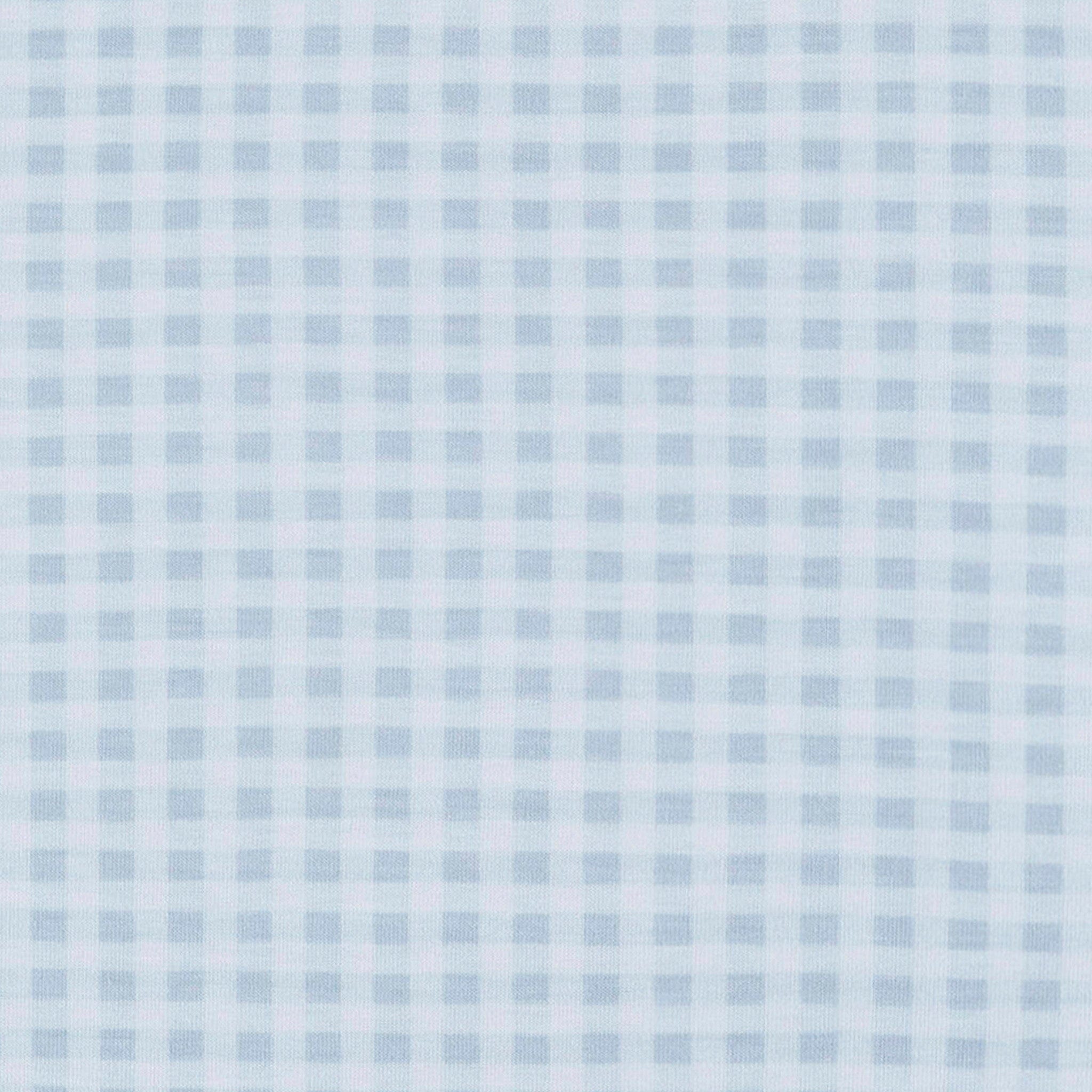 2-Piece Baby Boys Blue Plaid Swaddle Blanket & Hat Set - Image 6