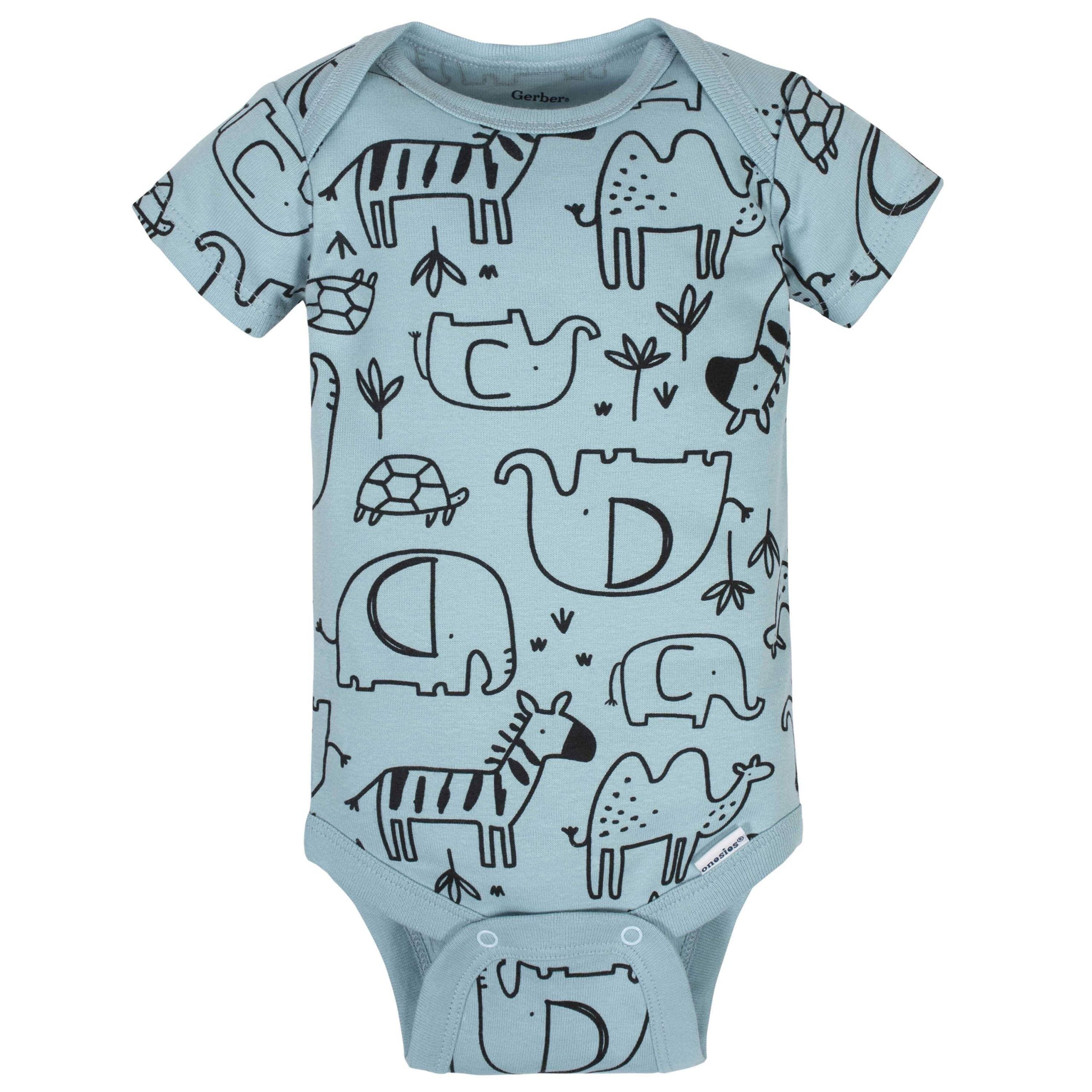 8-Pack Baby Boys Jungle Short Sleeve Onesies® Bodysuits - Image 5