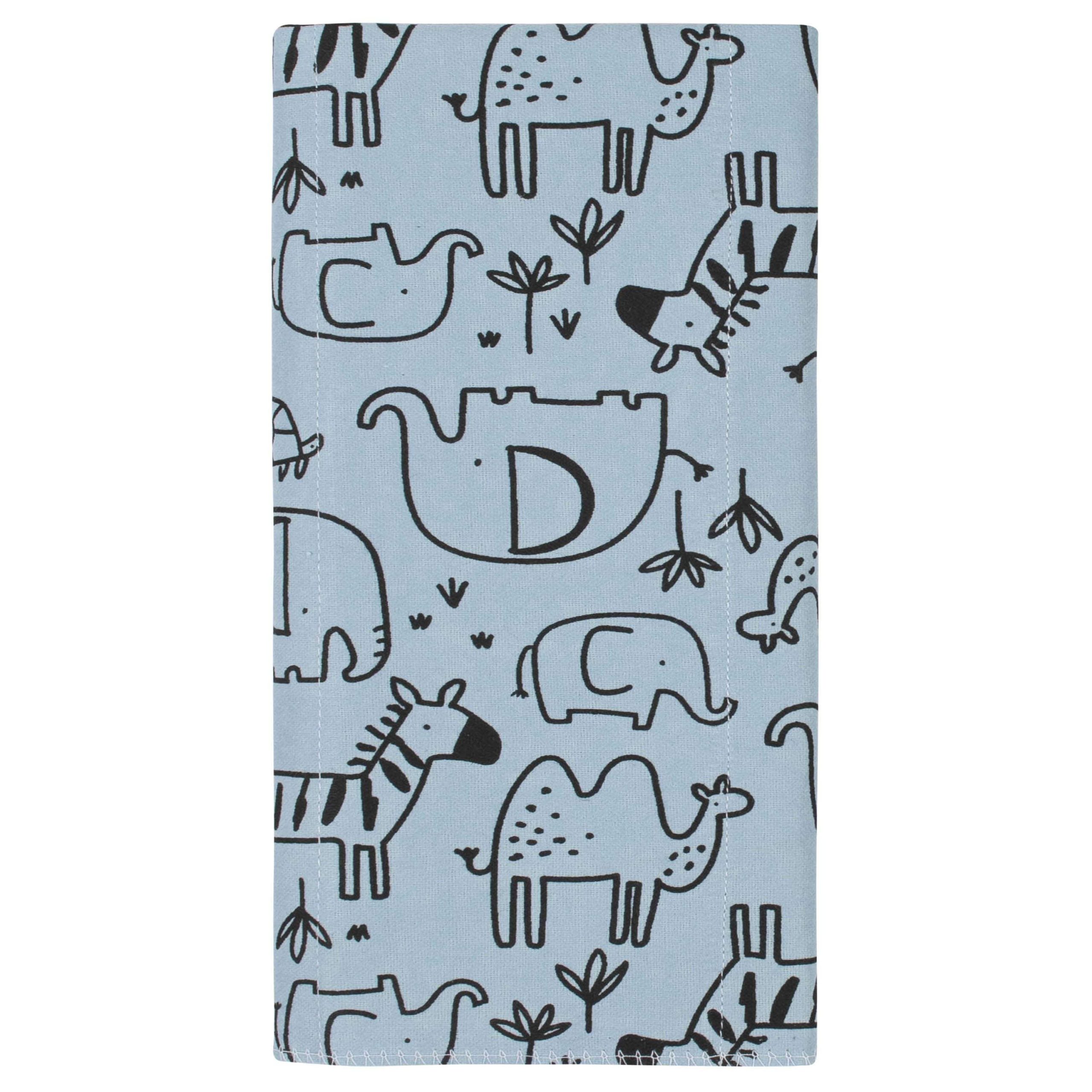 8-Pack Baby Boys Jungle Flannel Burp Cloths - Image 5