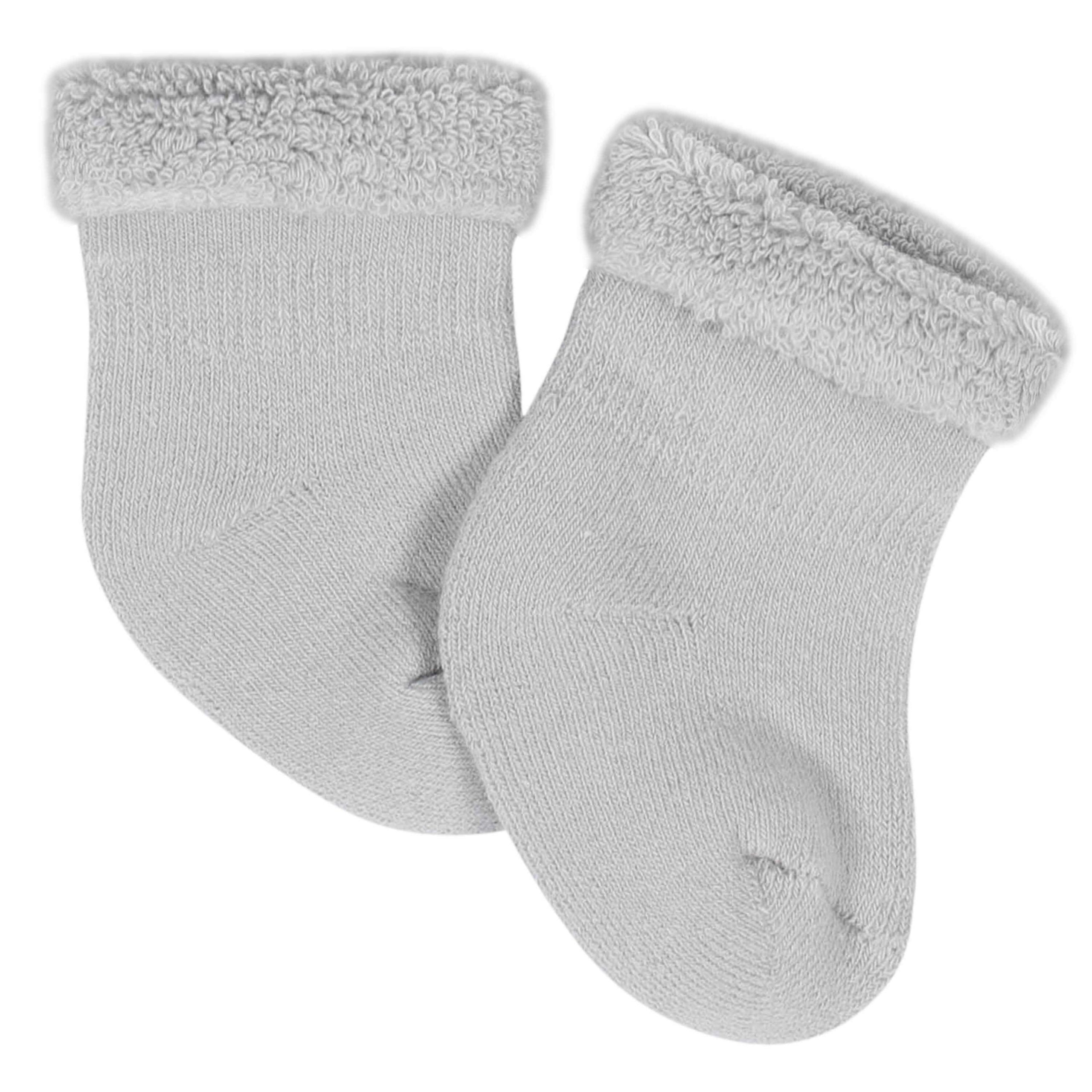 Gerber® 6-Pack Baby Neutral Sheep Wiggle-Proof® Terry Bootie Socks - Image 6