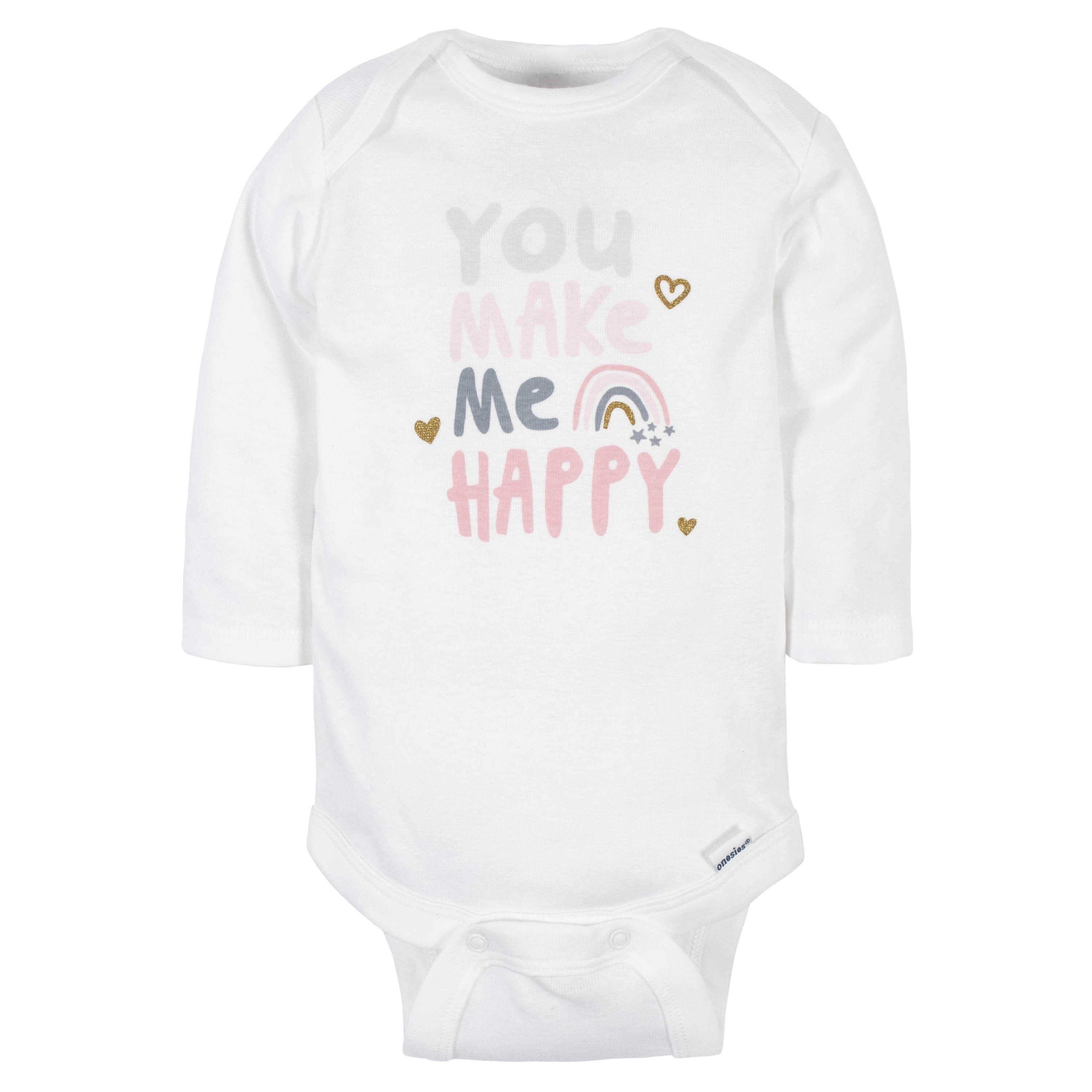6-Pack Baby Girls Bear Long Sleeve Onesies® Bodysuits - Image 2