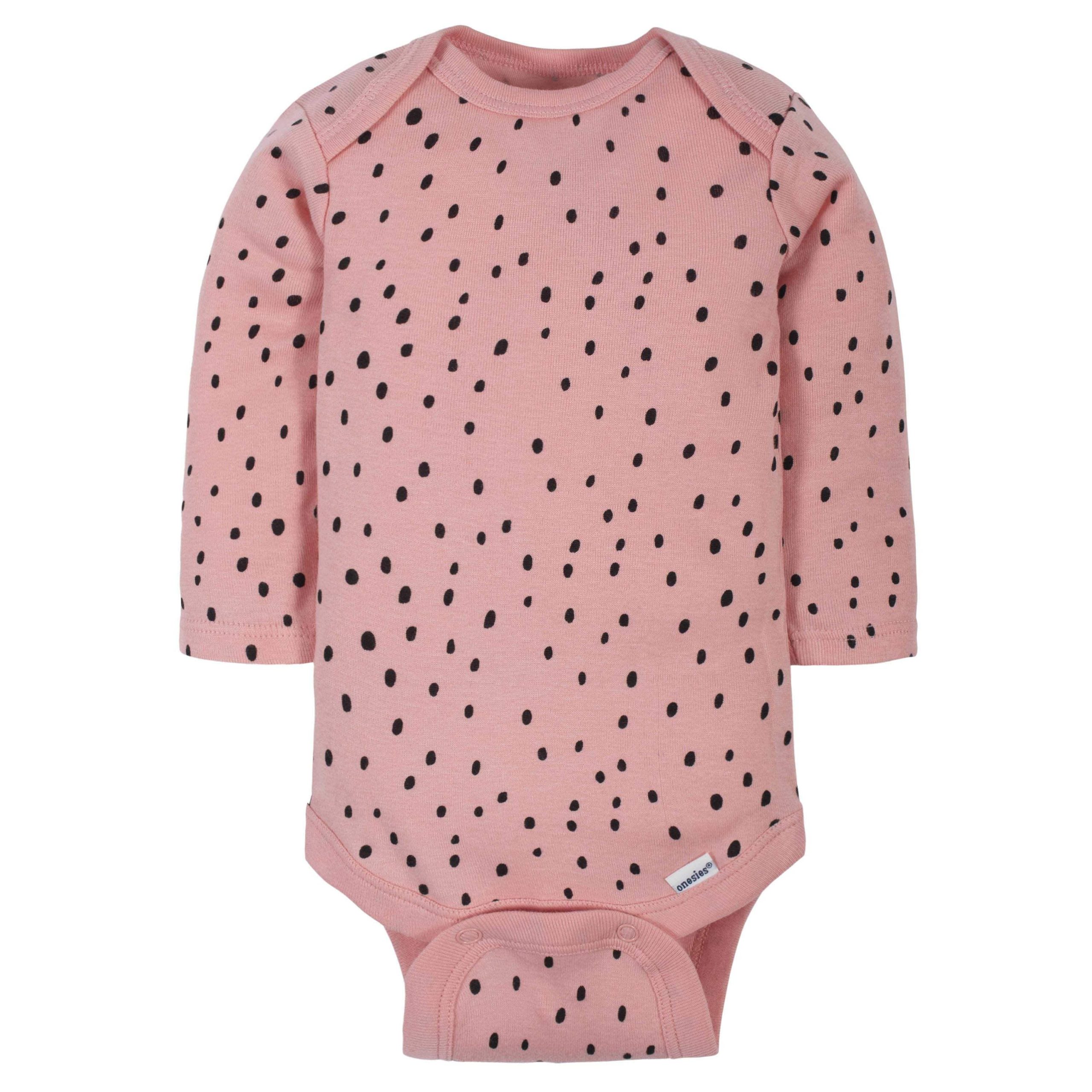 6-Pack Baby Girls Bear Long Sleeve Onesies® Bodysuits - Image 5