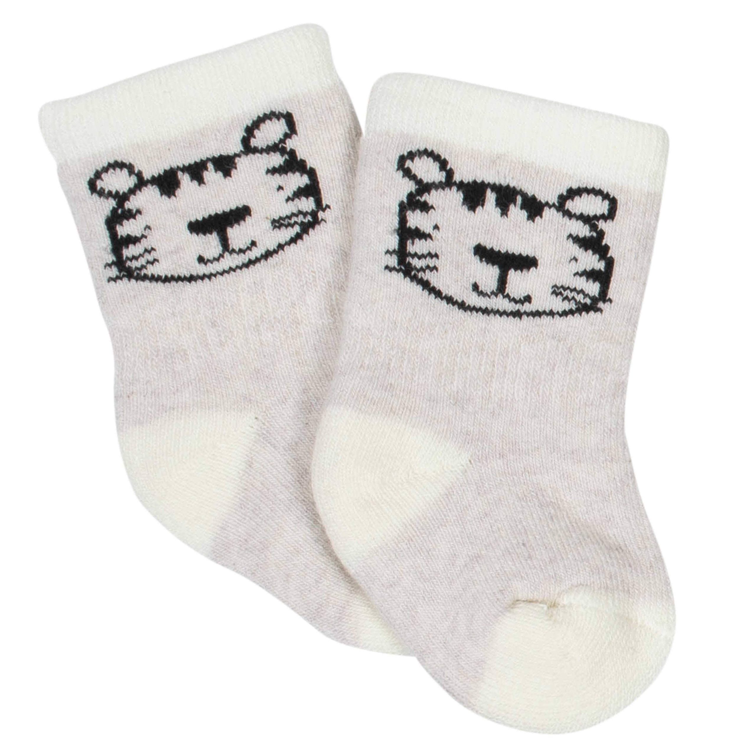 Gerber® 6-Pack Baby Boys Tiger Wiggle-Proof® Crew Socks - Image 4