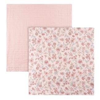 2-Pack Baby Girls Pink Swaddle Blanket