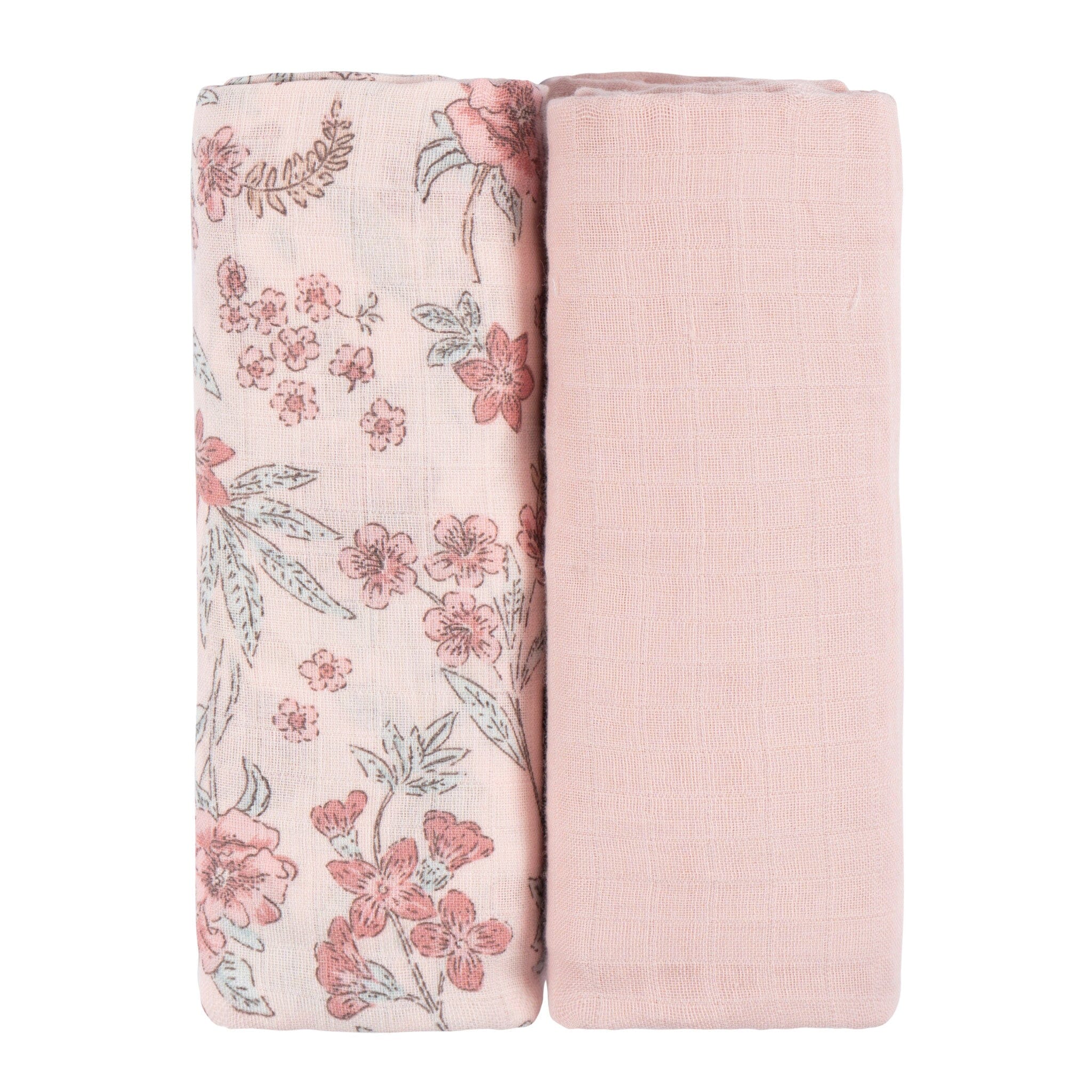 2-Pack Baby Girls Pink Swaddle Blanket - Image 3