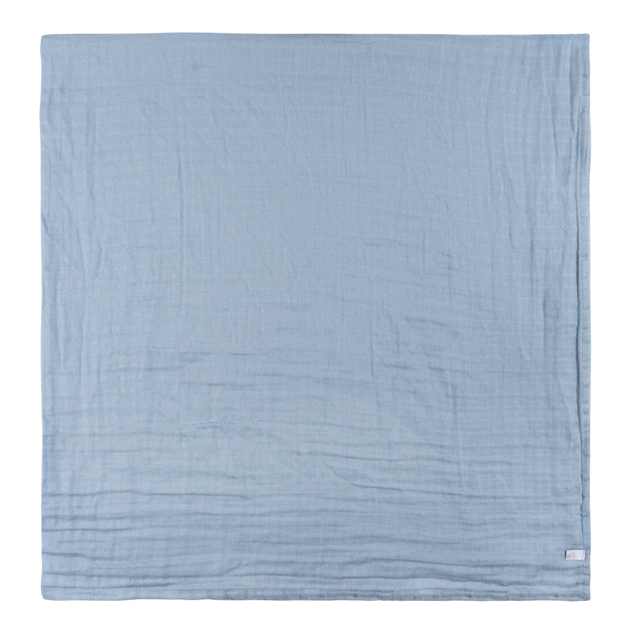 2-Pack Baby Boys Blue Leaf Swaddle Blanket - Image 2