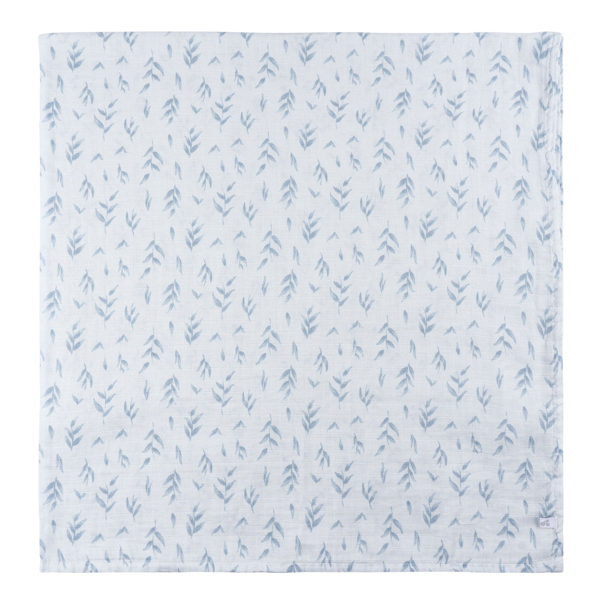 2-Pack Baby Boys Blue Leaf Swaddle Blanket - Image 4
