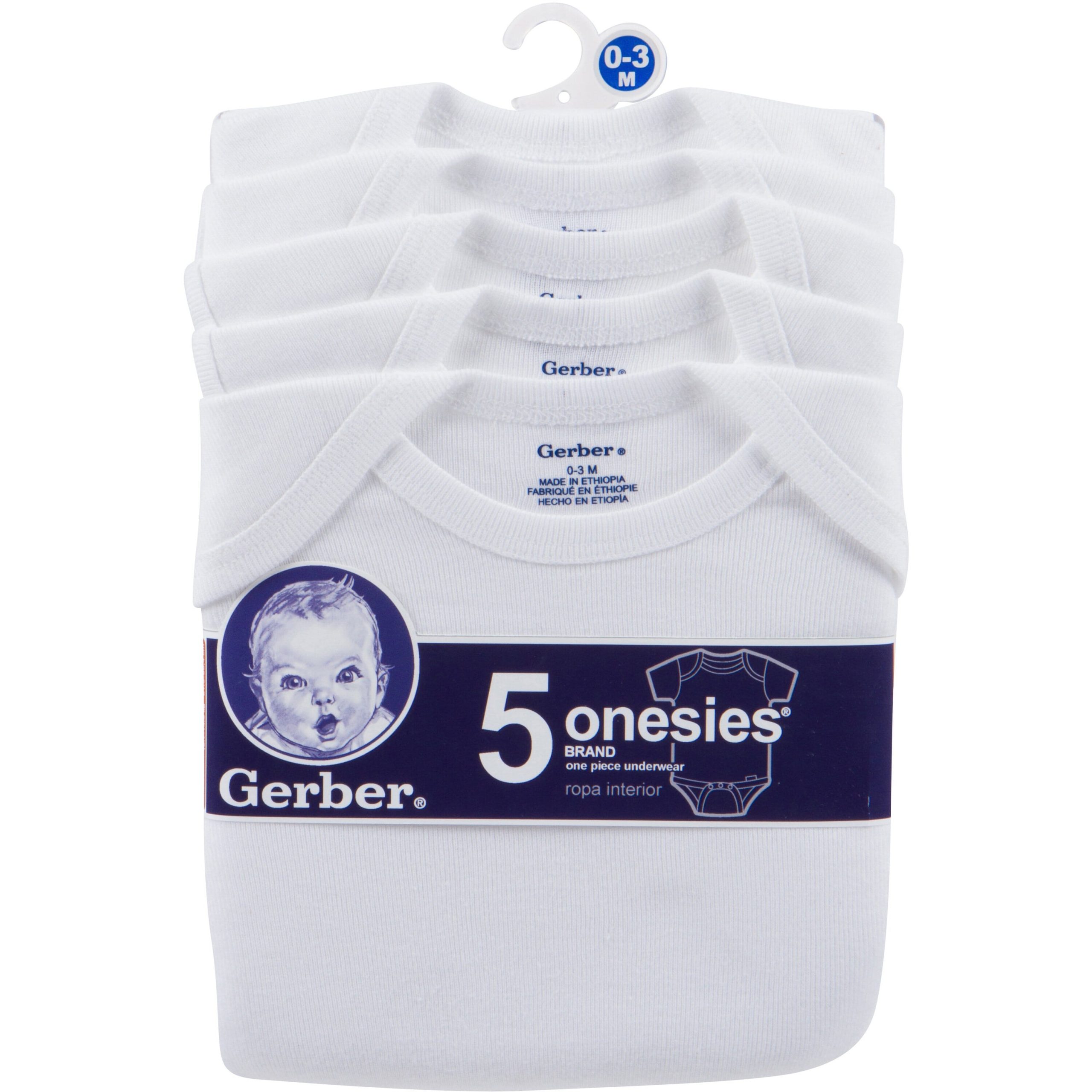 Baby 5-Pack Solid Onesies® Bodysuits - Image 2