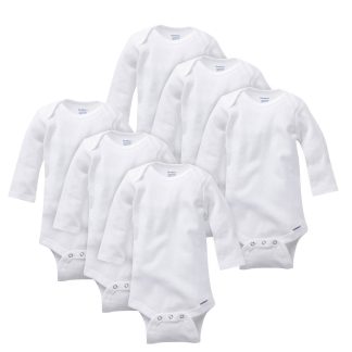 Onesies® Baby 6-Pack White Long Sleeve Bodysuits