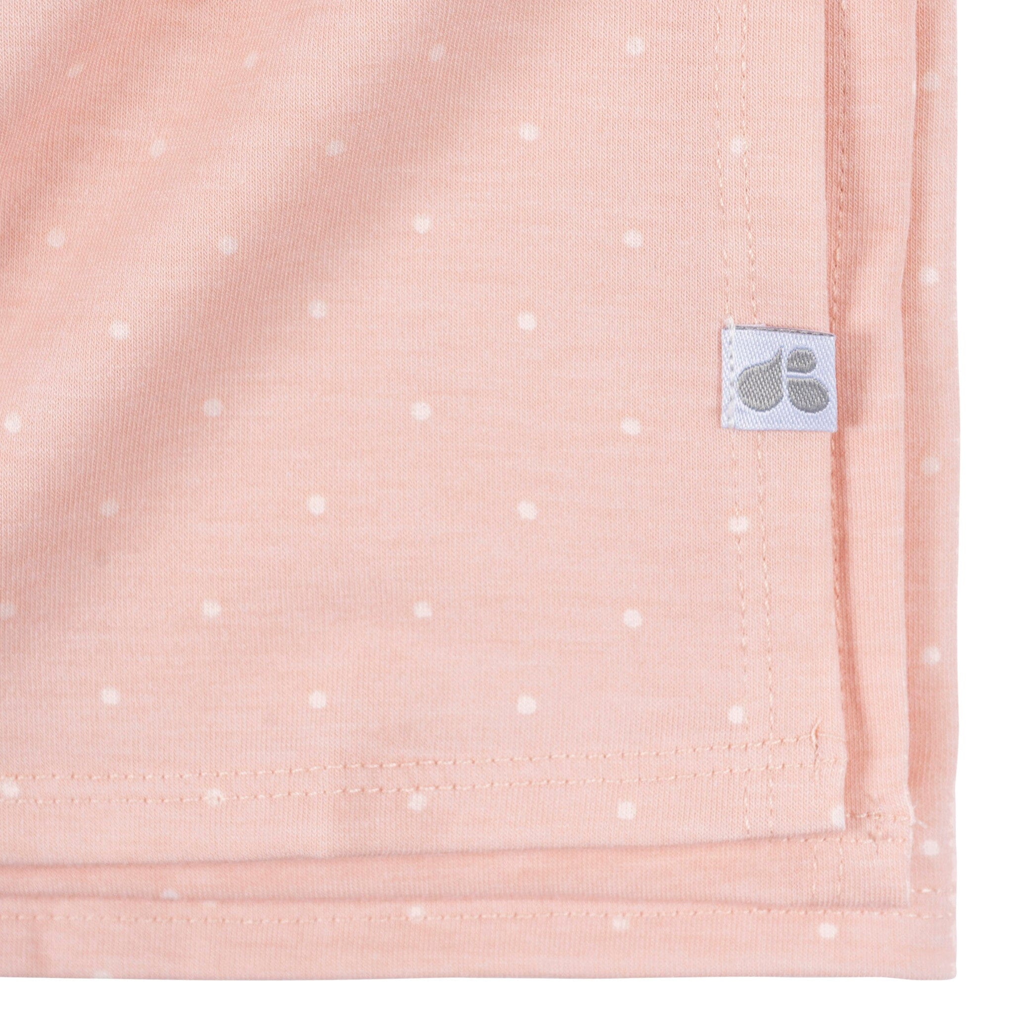 2-Piece Baby Girls Pink Floral Swaddle Blanket & Headband Set - Image 5