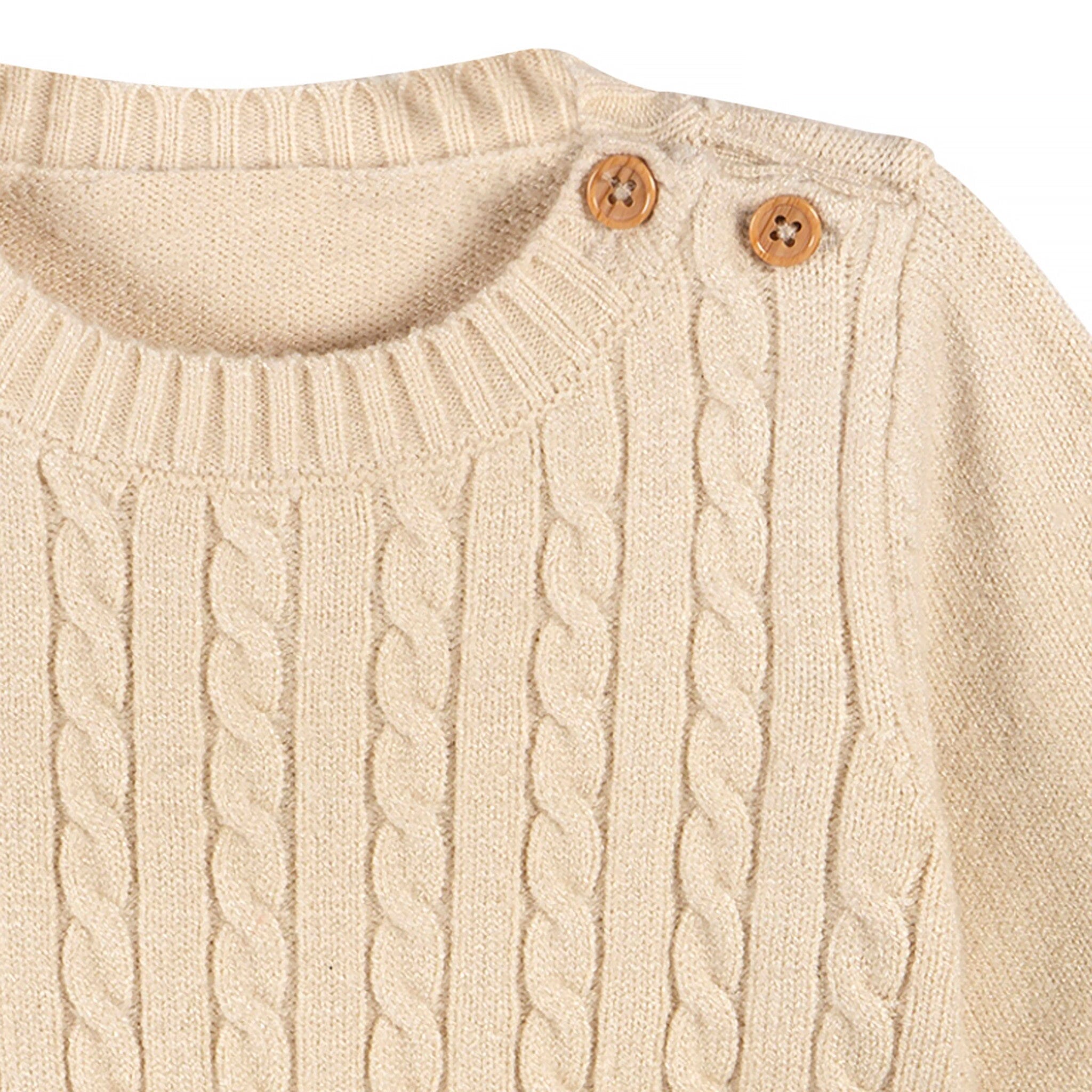 2-Piece Baby Neutral Tan Sweater Knit Set - Image 5