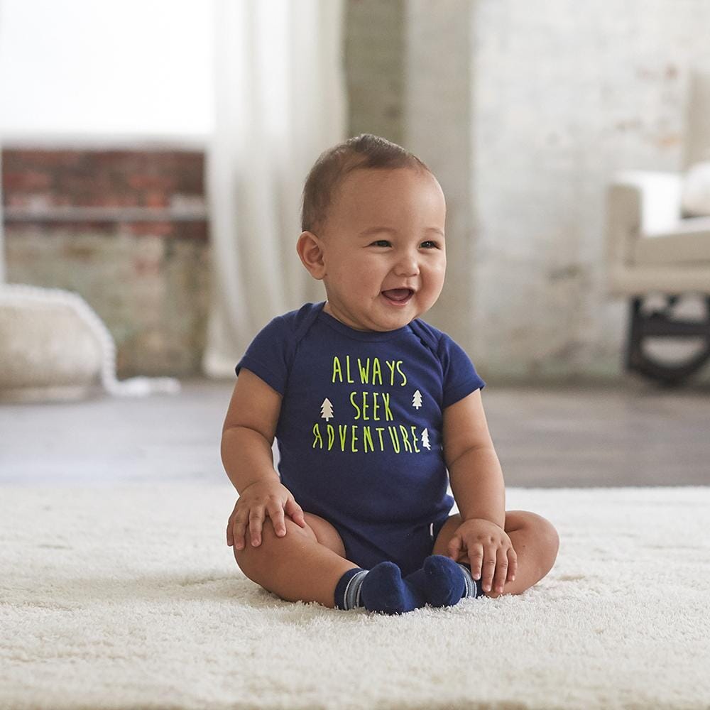 5-Pack Boys Hedgehog Short Sleeve Onesies® Bodysuits - Image 3