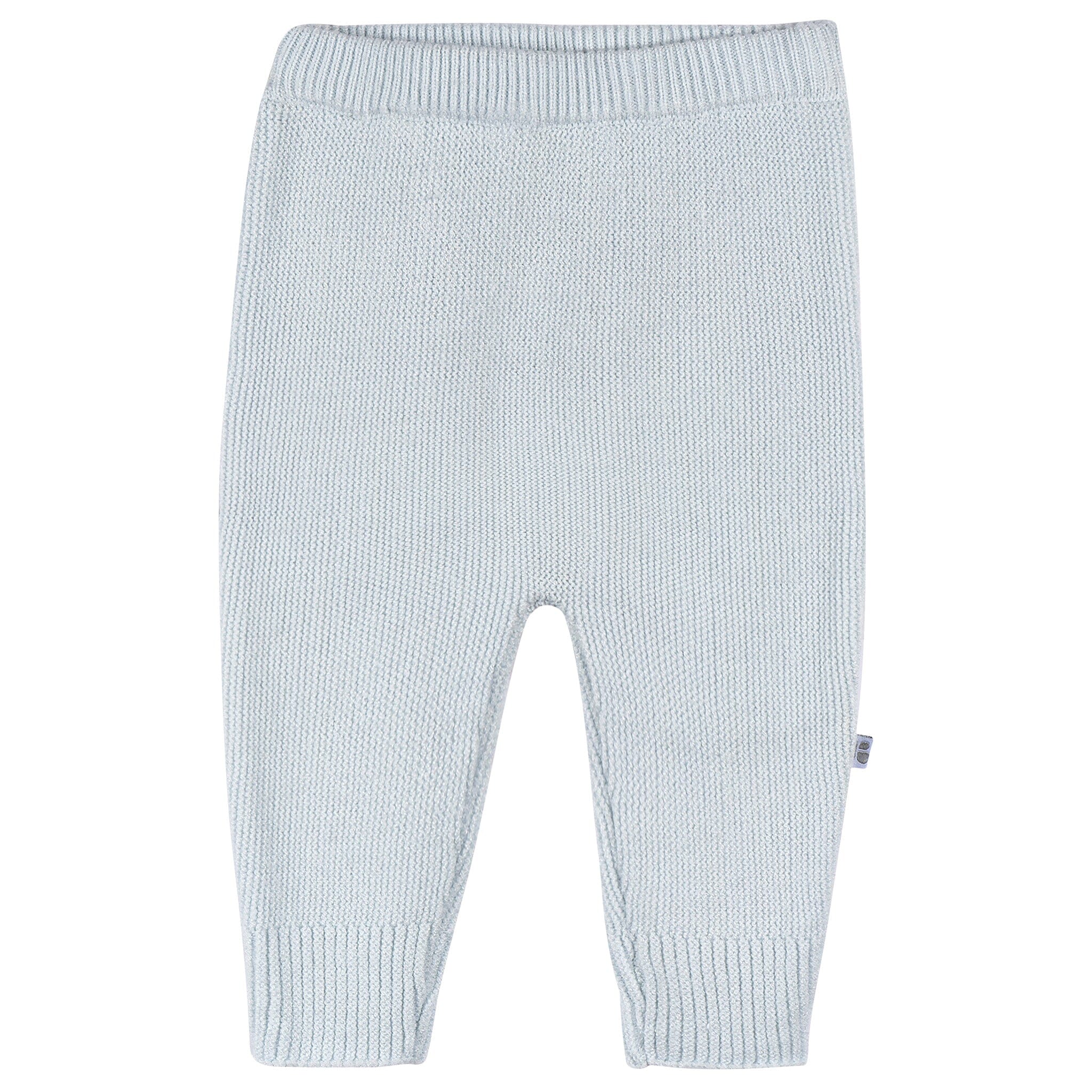 2-Piece Baby Boys Blue Sweater Knit Set - Image 2