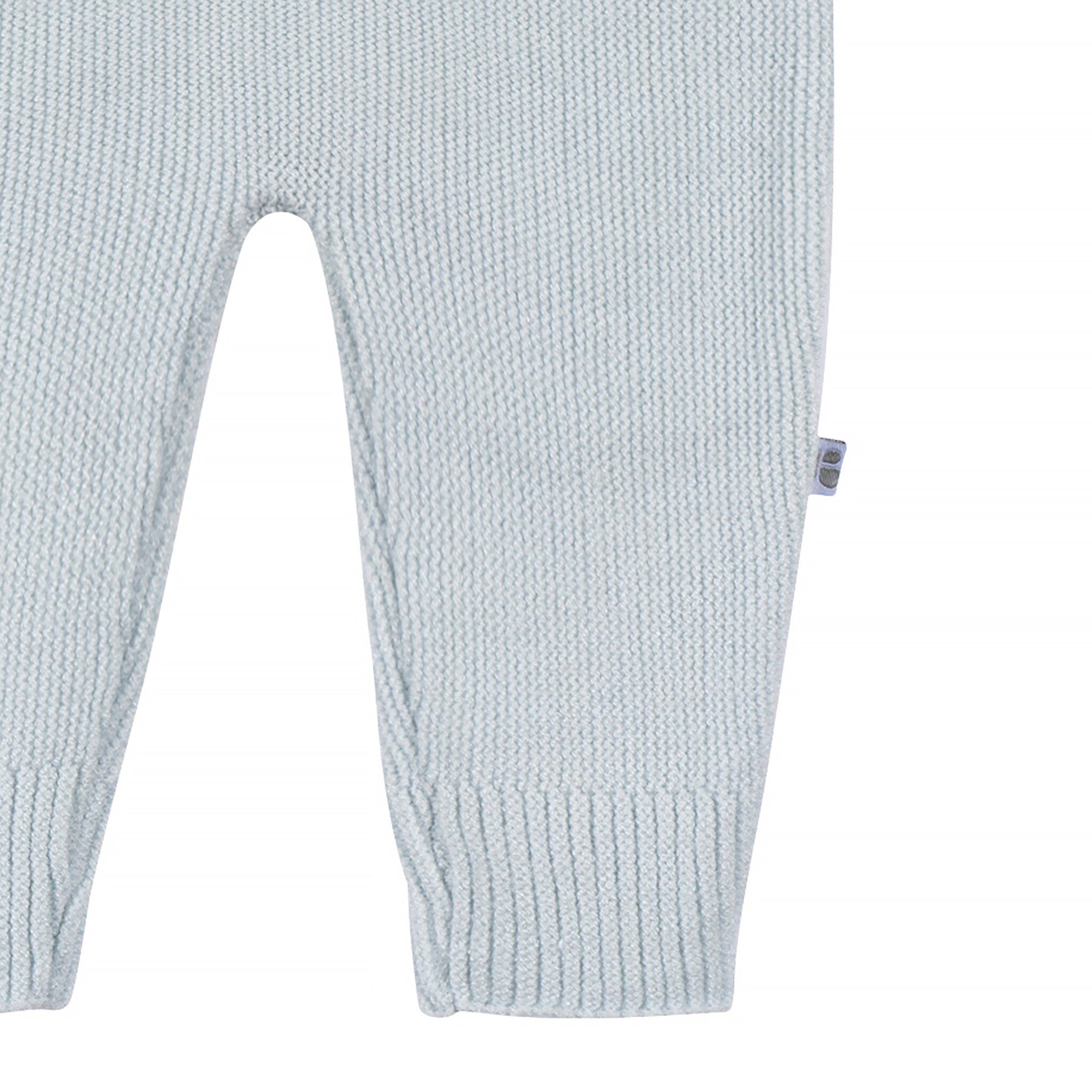 2-Piece Baby Boys Blue Sweater Knit Set - Image 9