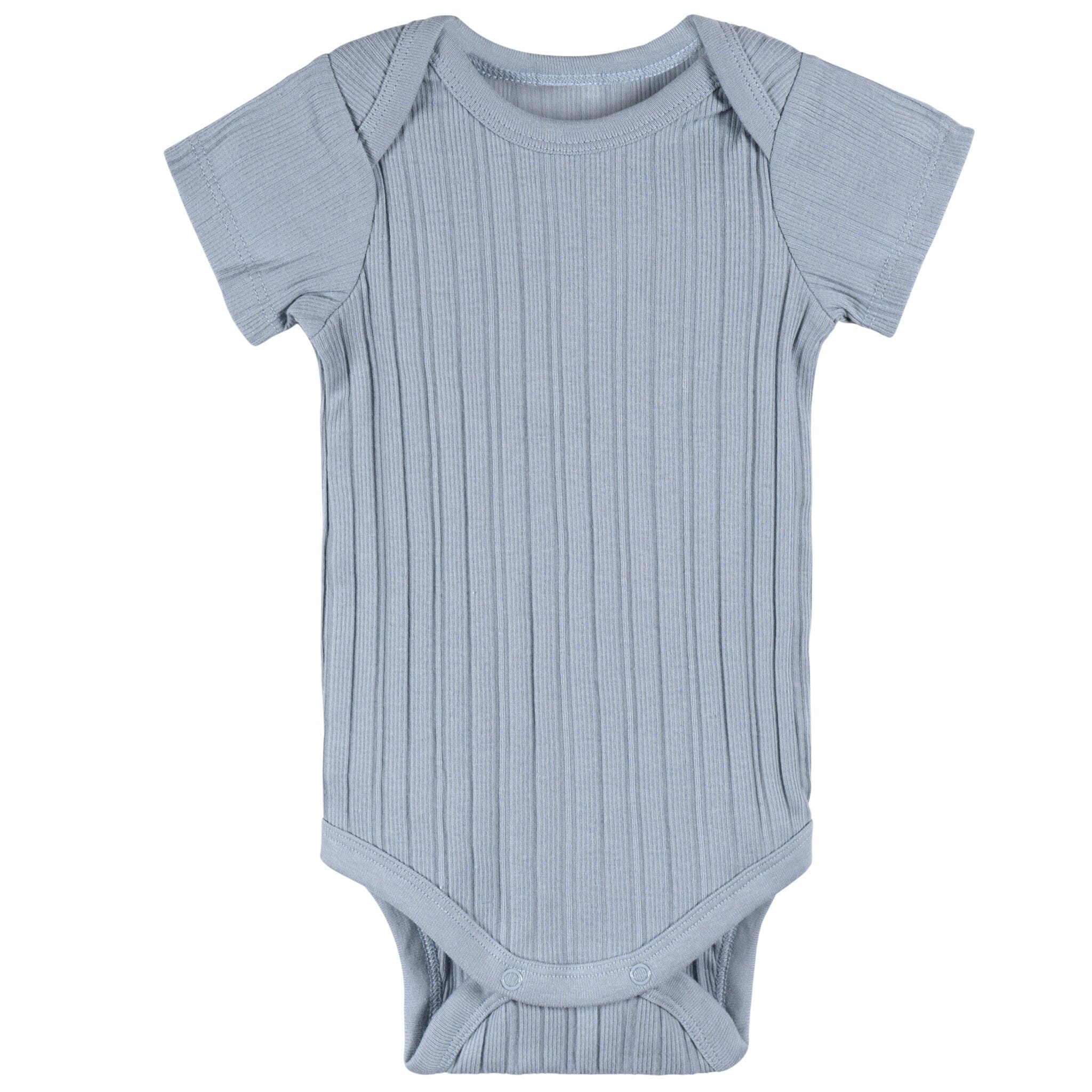 3-Pack Baby Boys Blue Jungle Bodysuits - Image 3